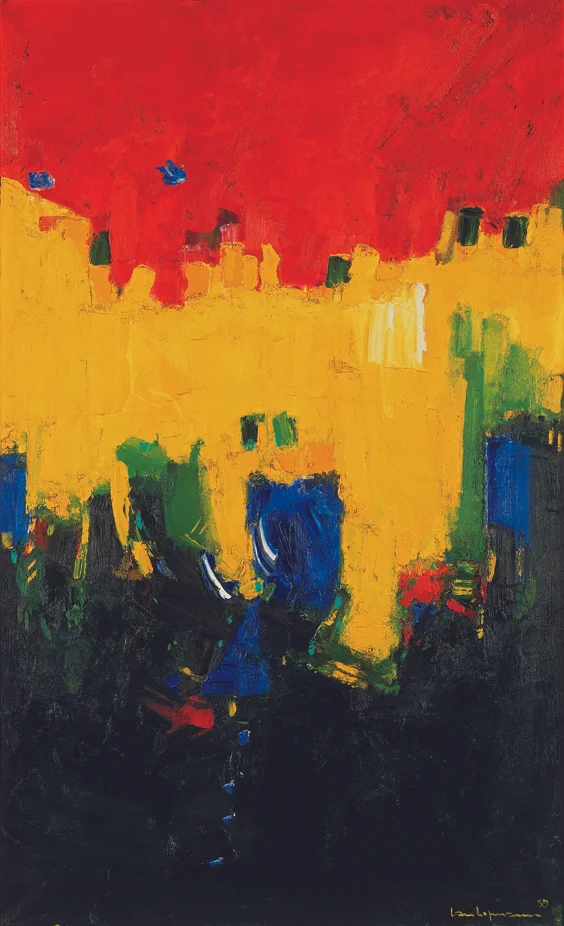 Above Deep Waters , 1959 Oil on canvas 84 1/4 x 52 in. (214 x 132.1 cm) University of California, Berkeley Art Museum & Pacific Film Archive. Gift of the artist (1965.13) The Trustees of the Renate, Hans and Maria Hofmann Trust thank the Regents of the University of California for the use of this image
Normal
0
false
false
false
EN-US
X-NONE
X-NONE
/* Style Definitions */
table.MsoNormalTable
{mso-style-name:"Table Normal";
mso-tstyle-rowband-size:0;
mso-tstyle-colband-size:0;
mso-style-noshow:yes;
mso-style-priority:99;
mso-style-parent:"";
mso-padding-alt:0in 5.4pt 0in 5.4pt;
mso-para-margin:0in;
mso-para-margin-bottom:.0001pt;
mso-pagination:widow-orphan;
font-size:11.0pt;
font-family:"Calibri","sans-serif";
mso-ascii-font-family:Calibri;
mso-ascii-theme-font:minor-latin;
mso-hansi-font-family:Calibri;
mso-hansi-theme-font:minor-latin;}