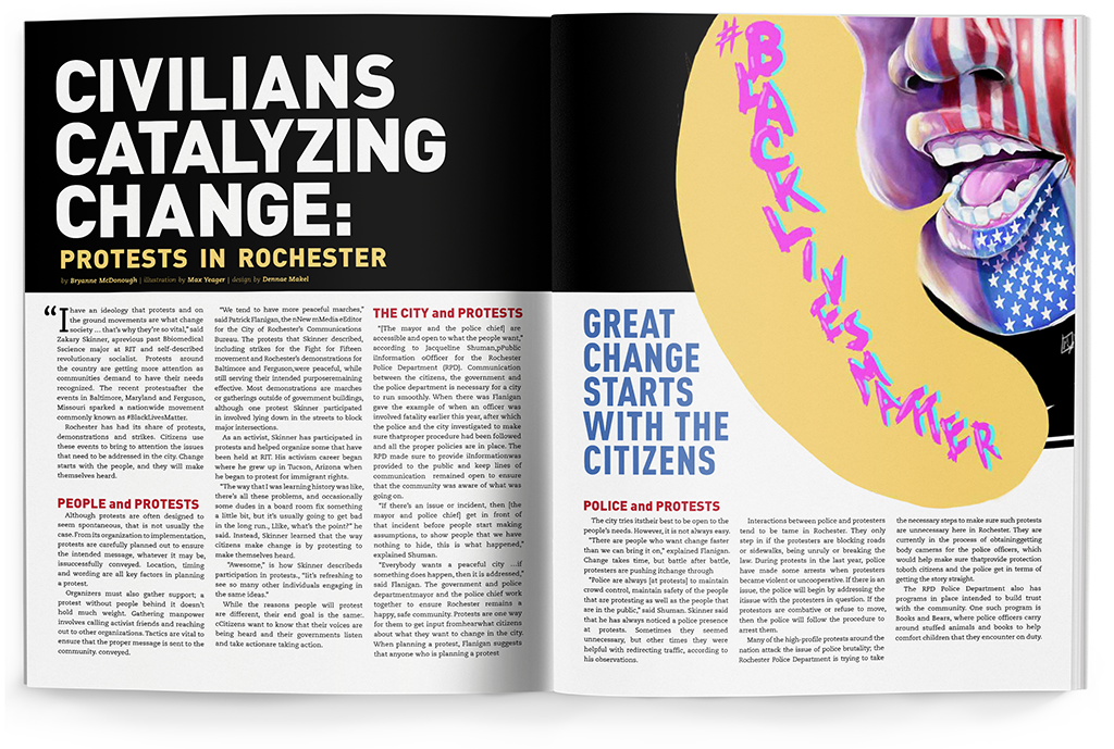 by Bryanne McDonough | illustration by Max Yeager | design by Dennae Makel Online Story