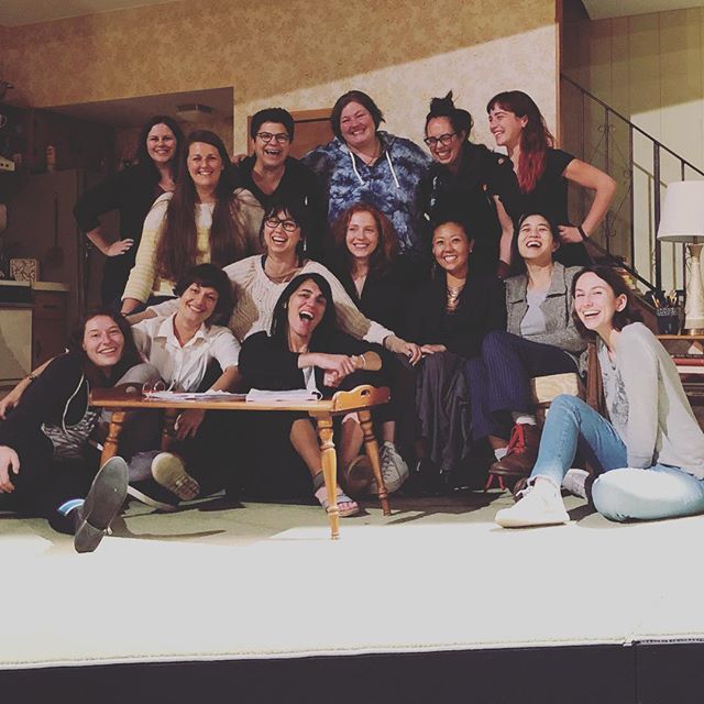 Even happier than my face might say to be an associate on Lifespan of a Fact- the first Broadway production with an all female design team plus a female director- and all the associates are female or non-binary.  It has been one of the best experienc