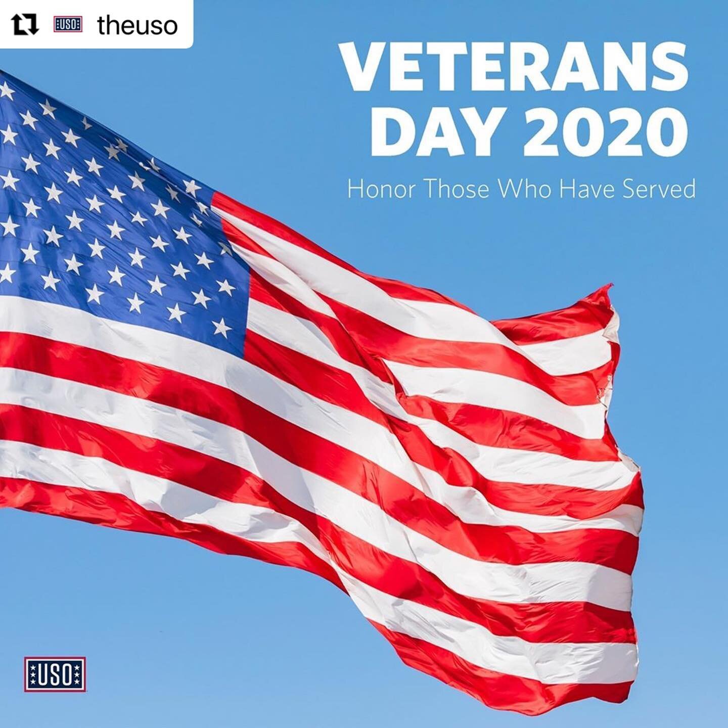 #Repost @theuso
・・・
This Veterans Day, we honor the brave men and women who have served our country. On behalf of a grateful nation, we thank you for your courage, commitment and sacrifice. 
#VeteransDay #BeTheForce #VeteransDay2020 #thankyouforyours