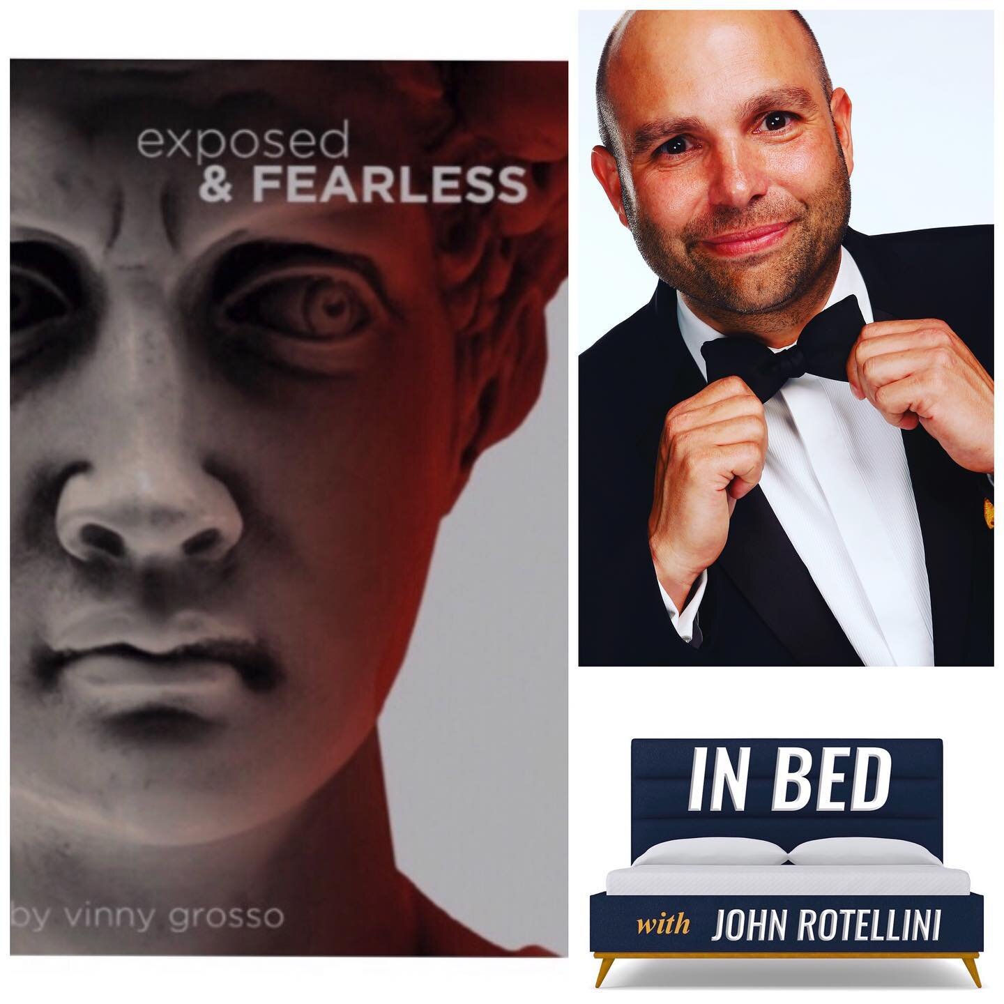Episode 1 is FINALLY HERE!  John joins magician, author, producer and all around great guy @vinnygrosso in his Las Vegas home. 
Listen on @applepodcasts, @stitcherpodcasts, @spotify, @googleplaymusic and JohnInBed.com.

In this episode, you can hear 