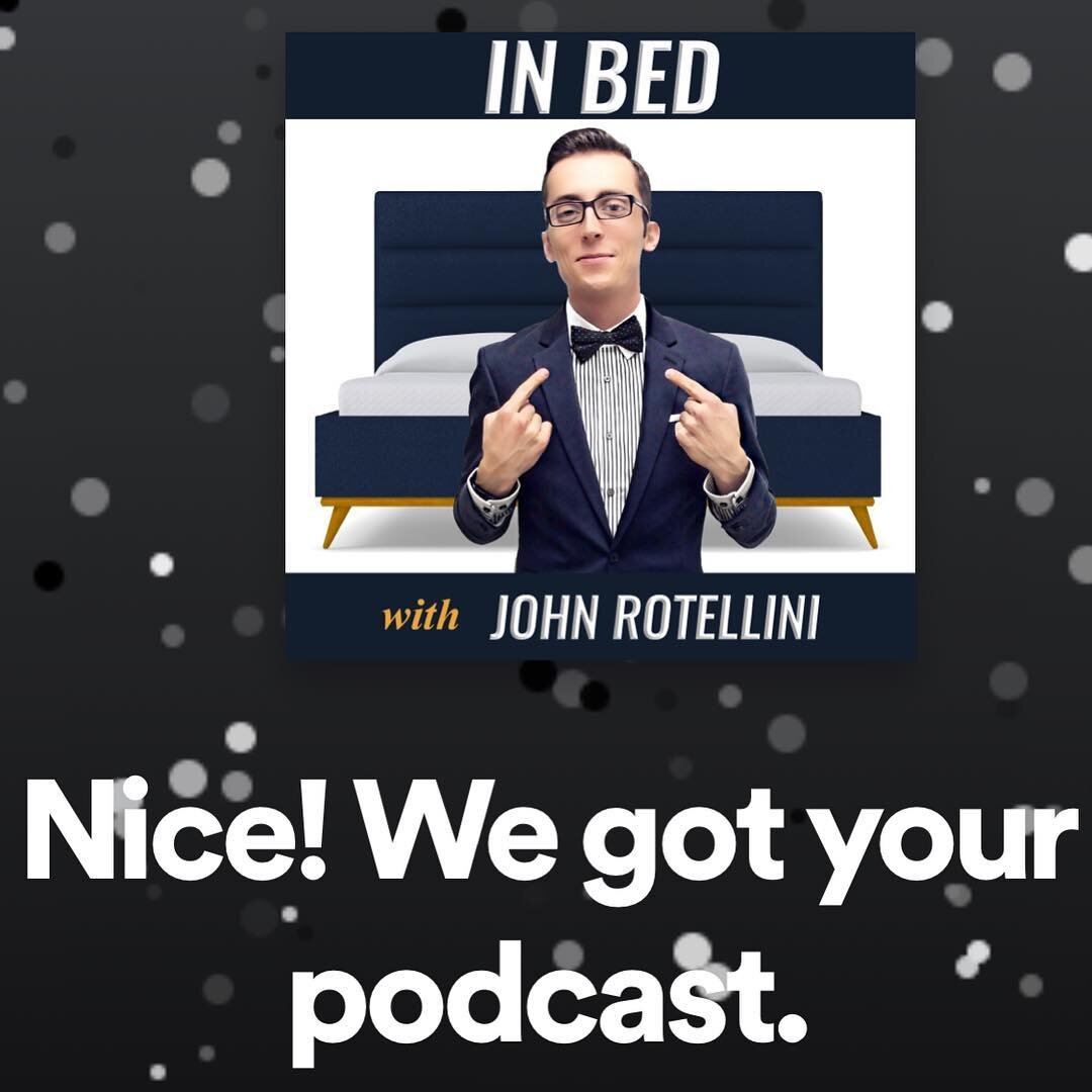 ‪You asked and we listened! Along with @ApplePodcasts, @GooglePlayMusic and @stitcherpodcasts, we have now added @Spotify! #JohnInBed #BedHeads #Podcast‬ #JohnOnAir