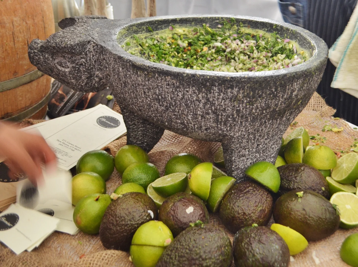 Geronimo Tequila Bar serving up their famous table side guacamole