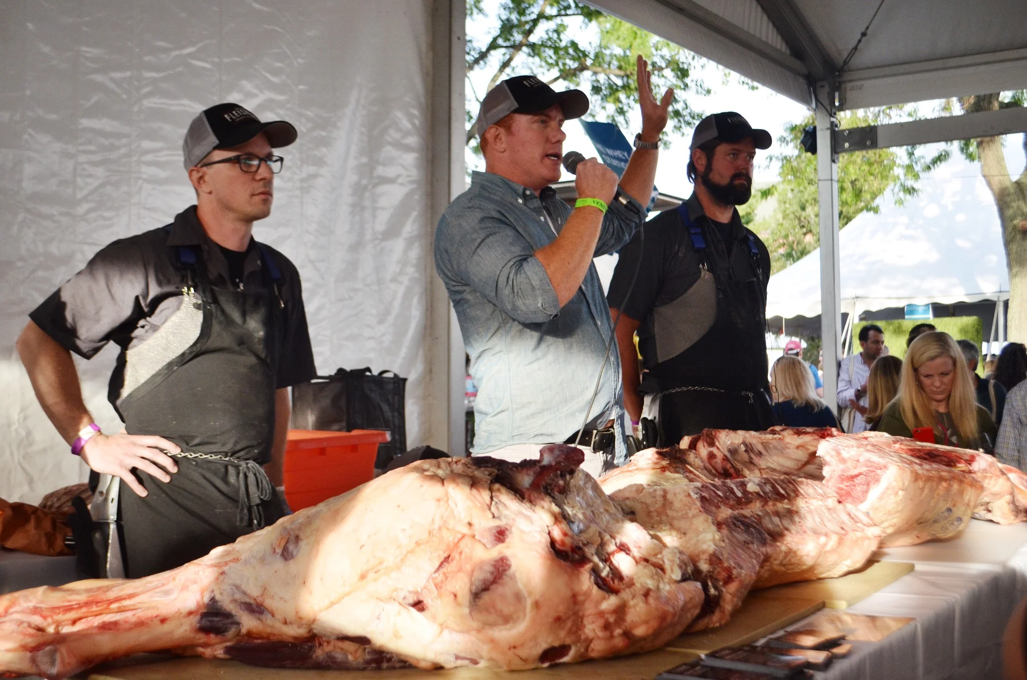 Fleisher's demos are always a highlight of the event. This year they showed how to butcher half a cow (which is insane and amazing to watch).