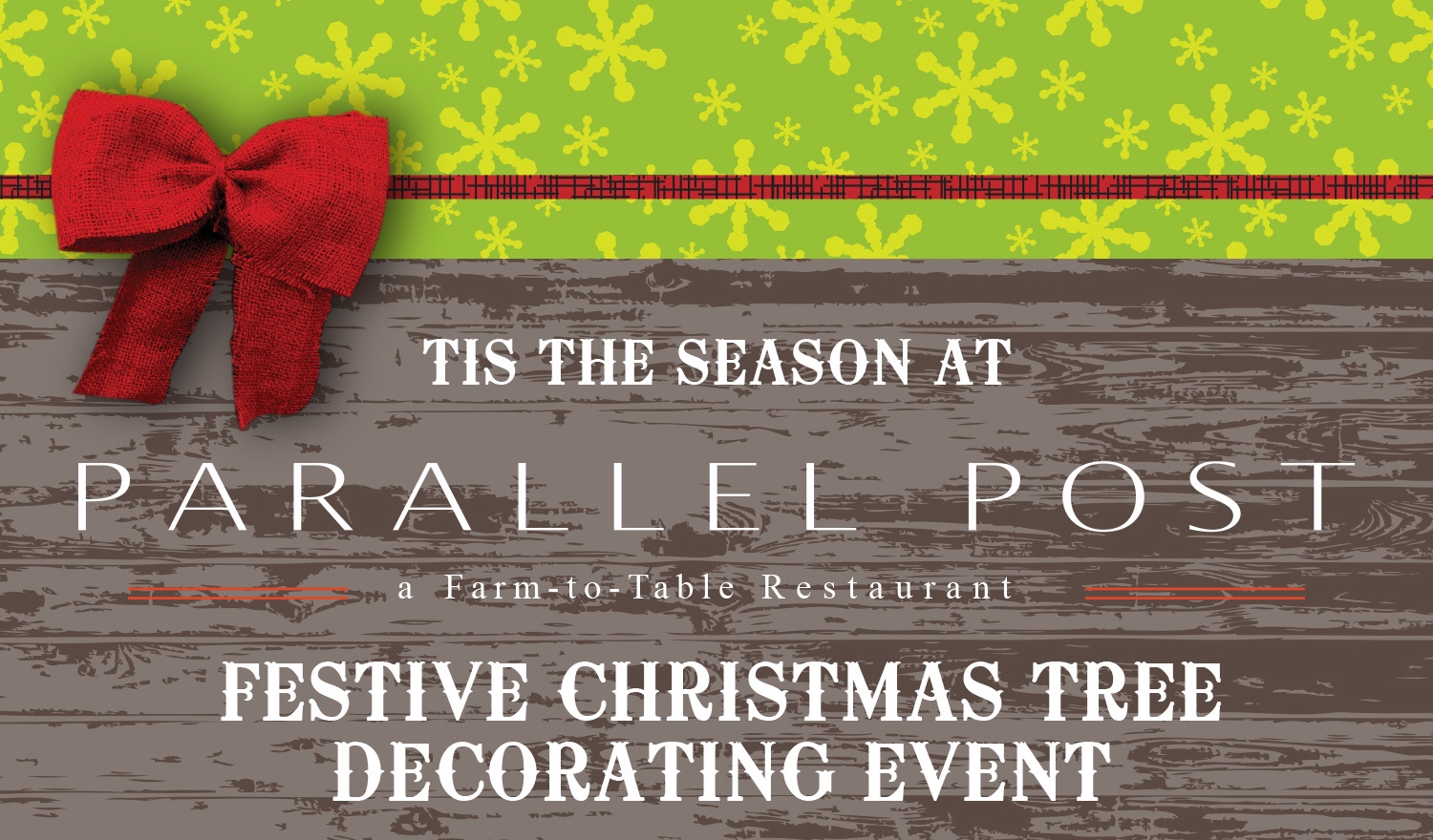 Festive Christmas Tree Decorating Event