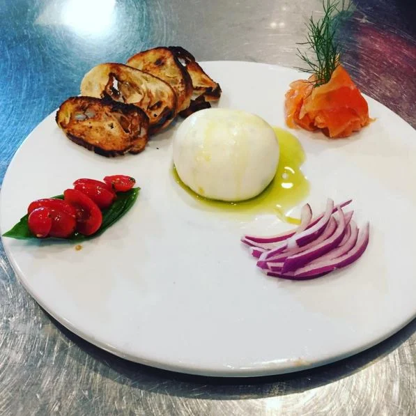 Bagel and Lox Burrata via @jesthechef