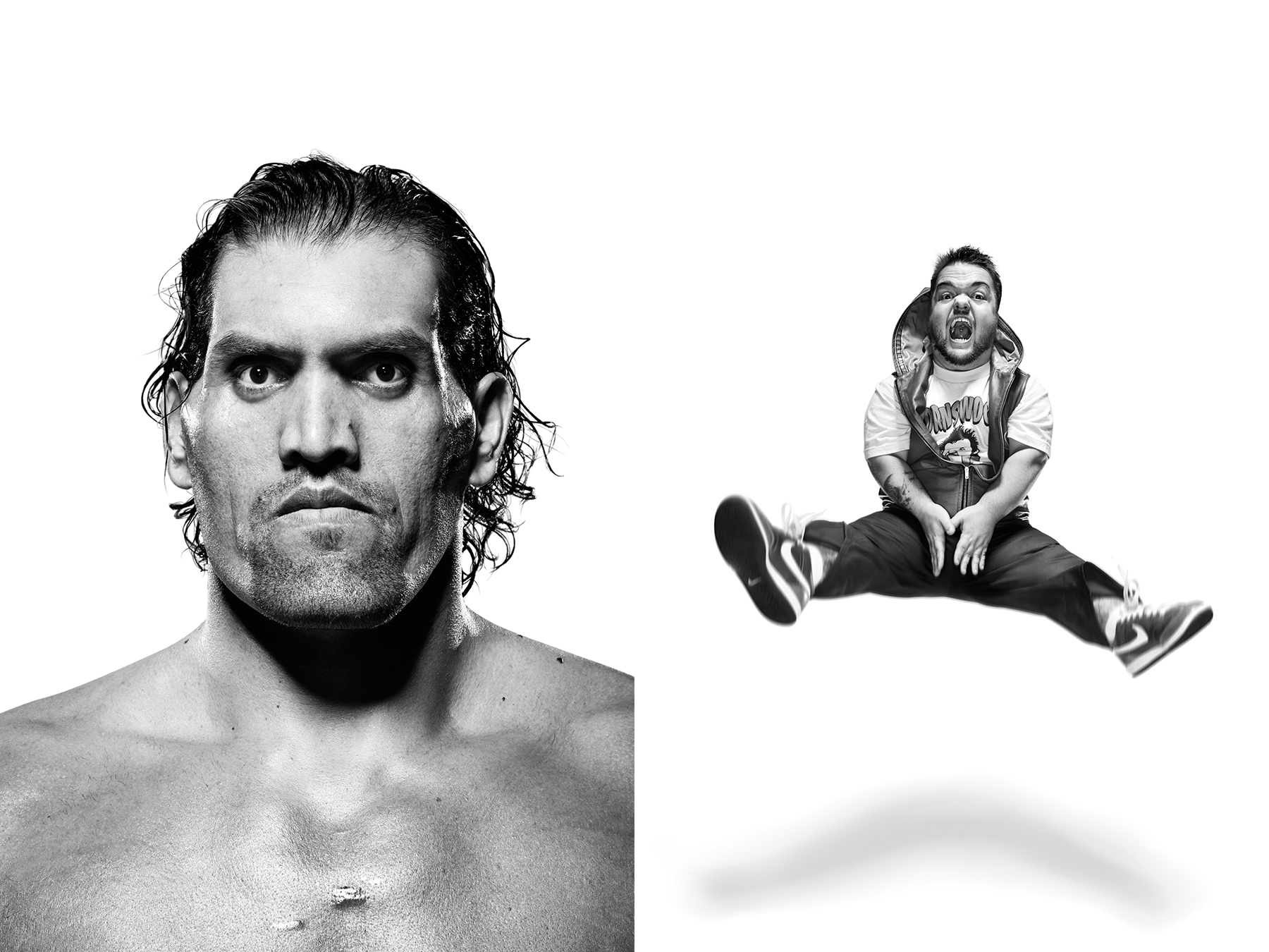 Great Khali & Hornswoggle: Photography by Jason Tanaka Blaney