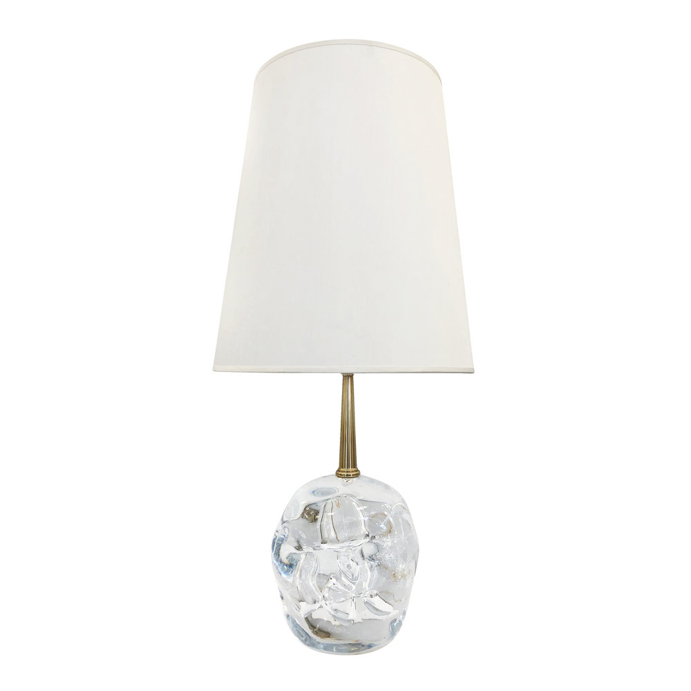 Cosmo Glass Amber Table Lamp, Cosmo Table Lamp