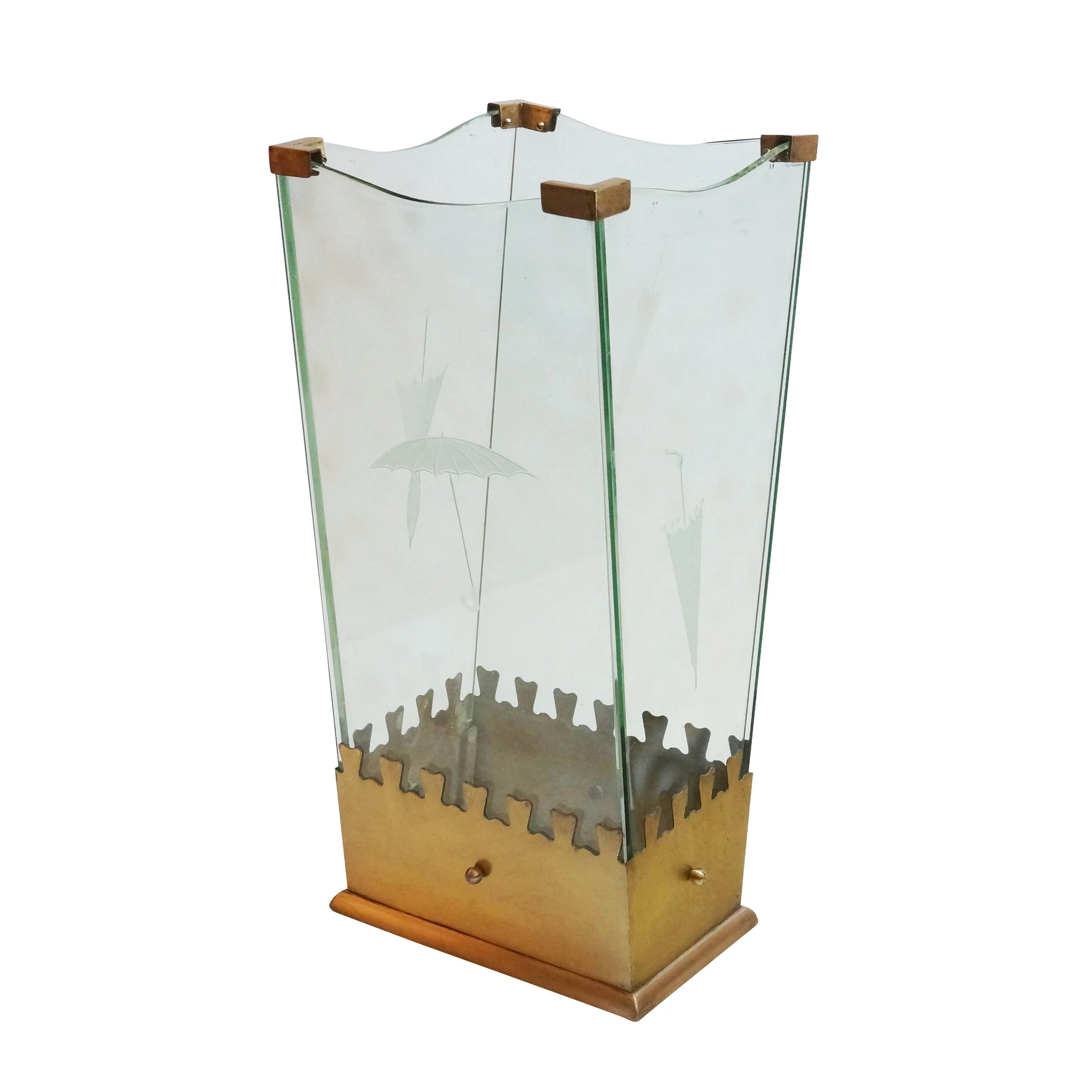Cristal Art Umbrella Stand, Italy, 1960s