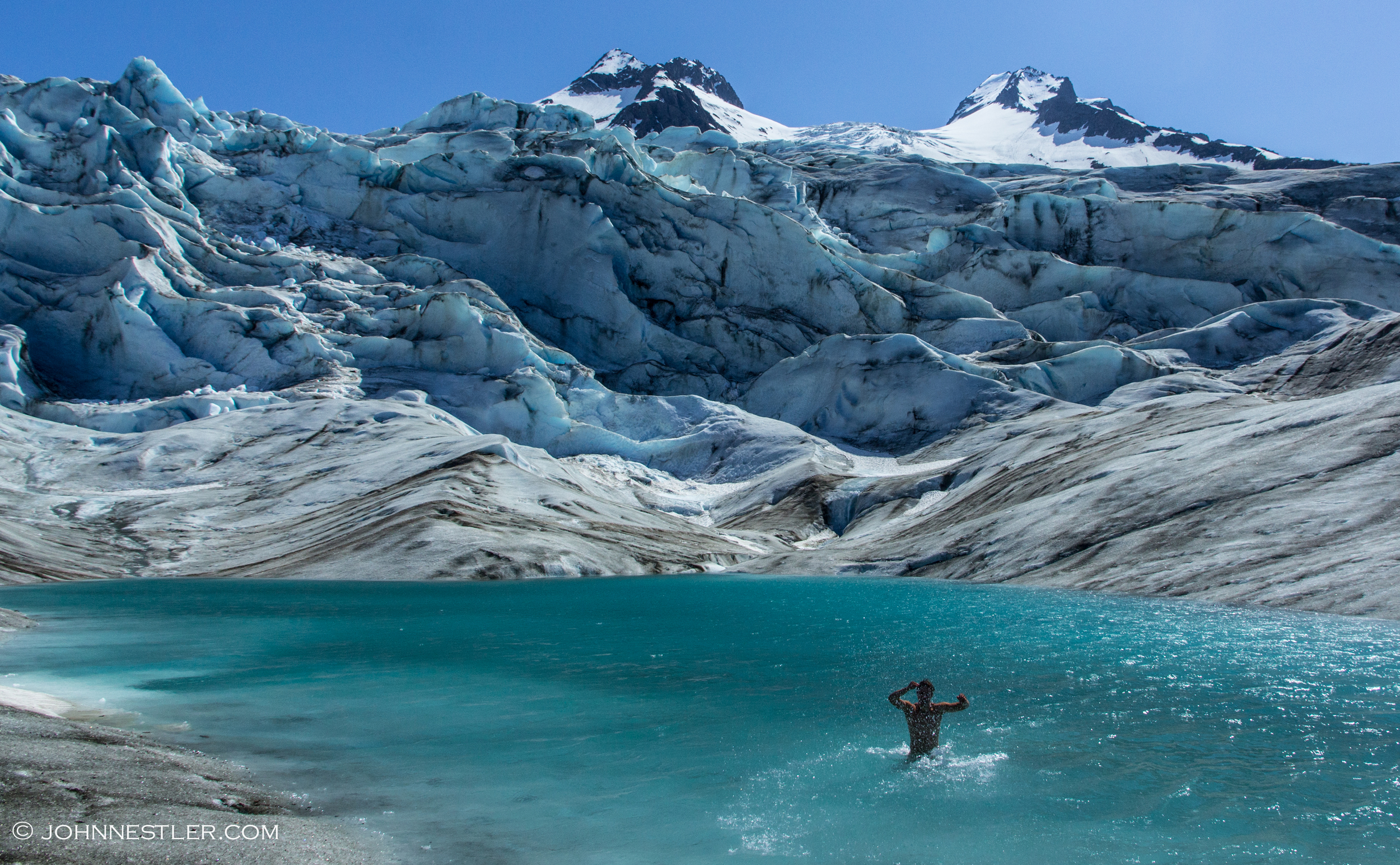 Walker Glacier Swimming