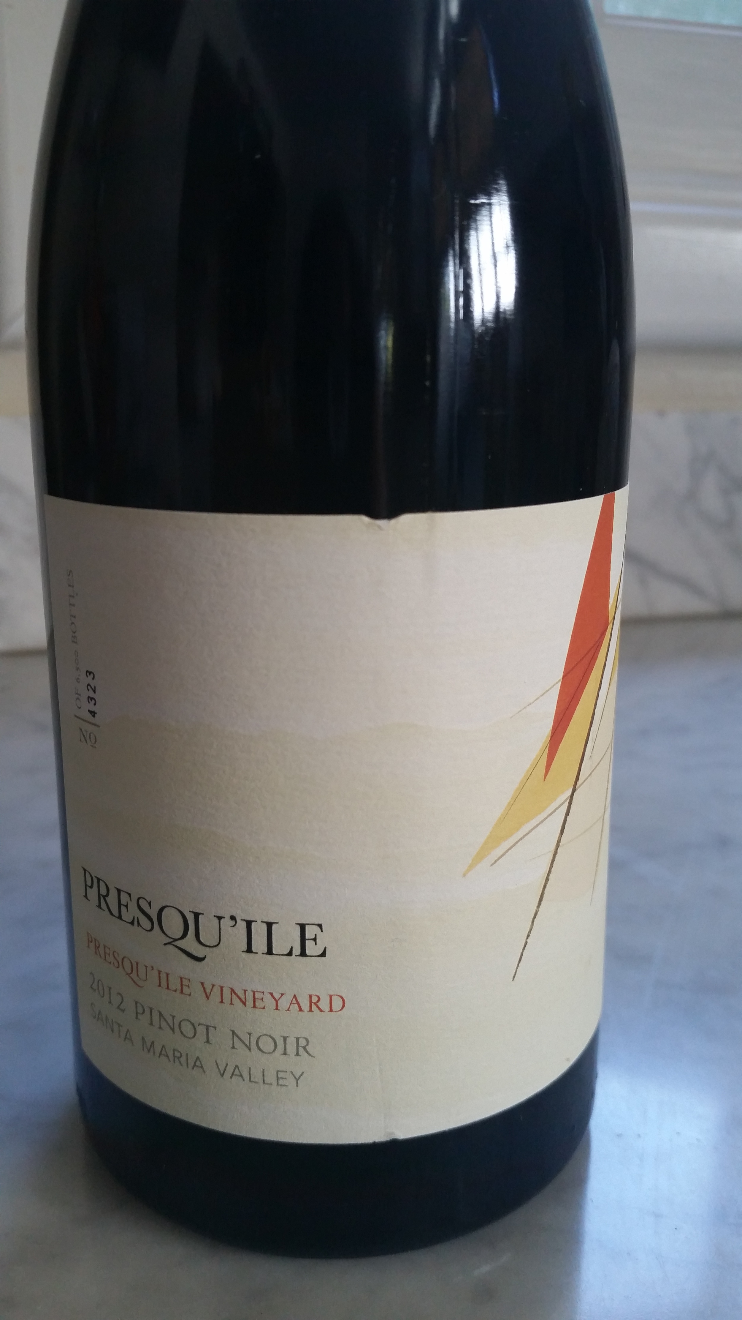 Presqu'ile 2012 Pinot Noir | VAULT29