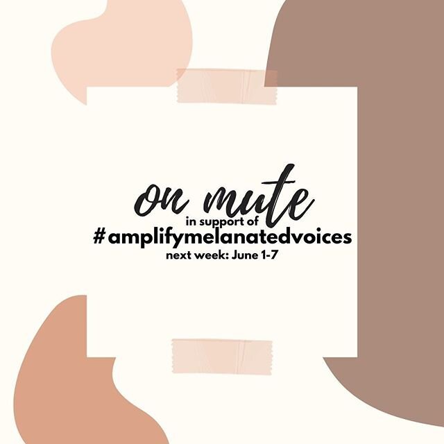 Starting tomorrow until June 7th, I will refrain from posting my own content and #amplifymelanatedvoices.
.
I will be reposting messages and voices of black individuals to empower THEIR voice. I am privileged and my own voice is not needed here; inst