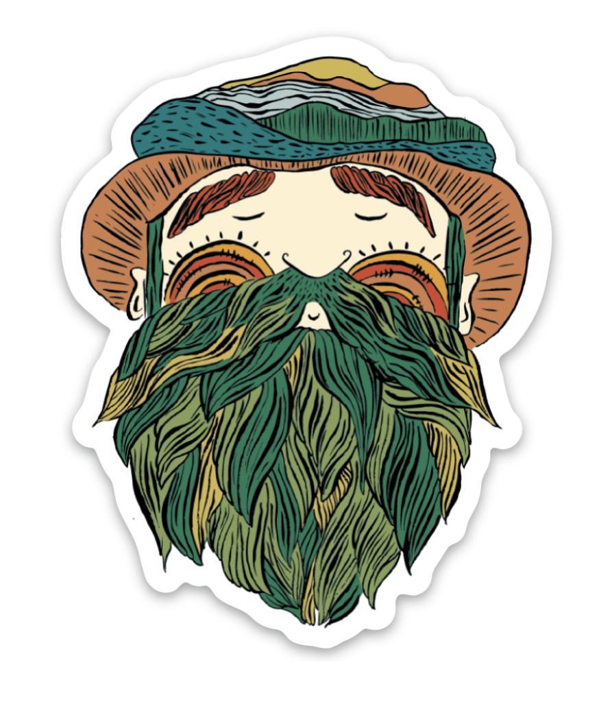 Set of 3 - Scruffy Man Stickers