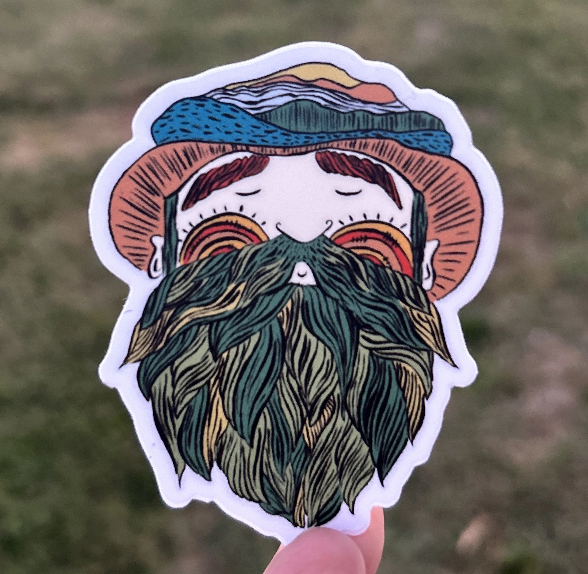 Smoky Mountain Man Sticker