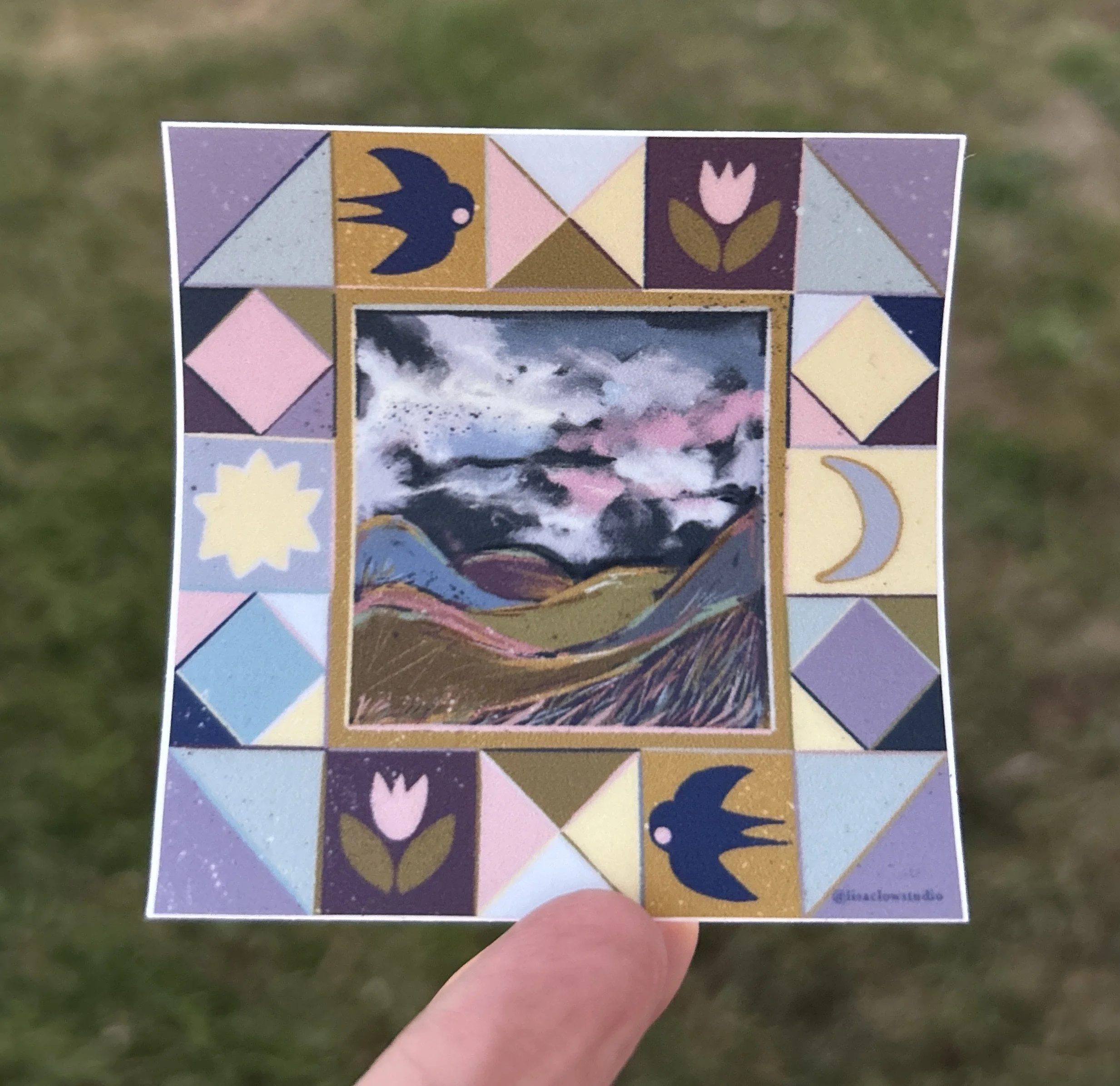 Smoky Mountain Quilt Sticker