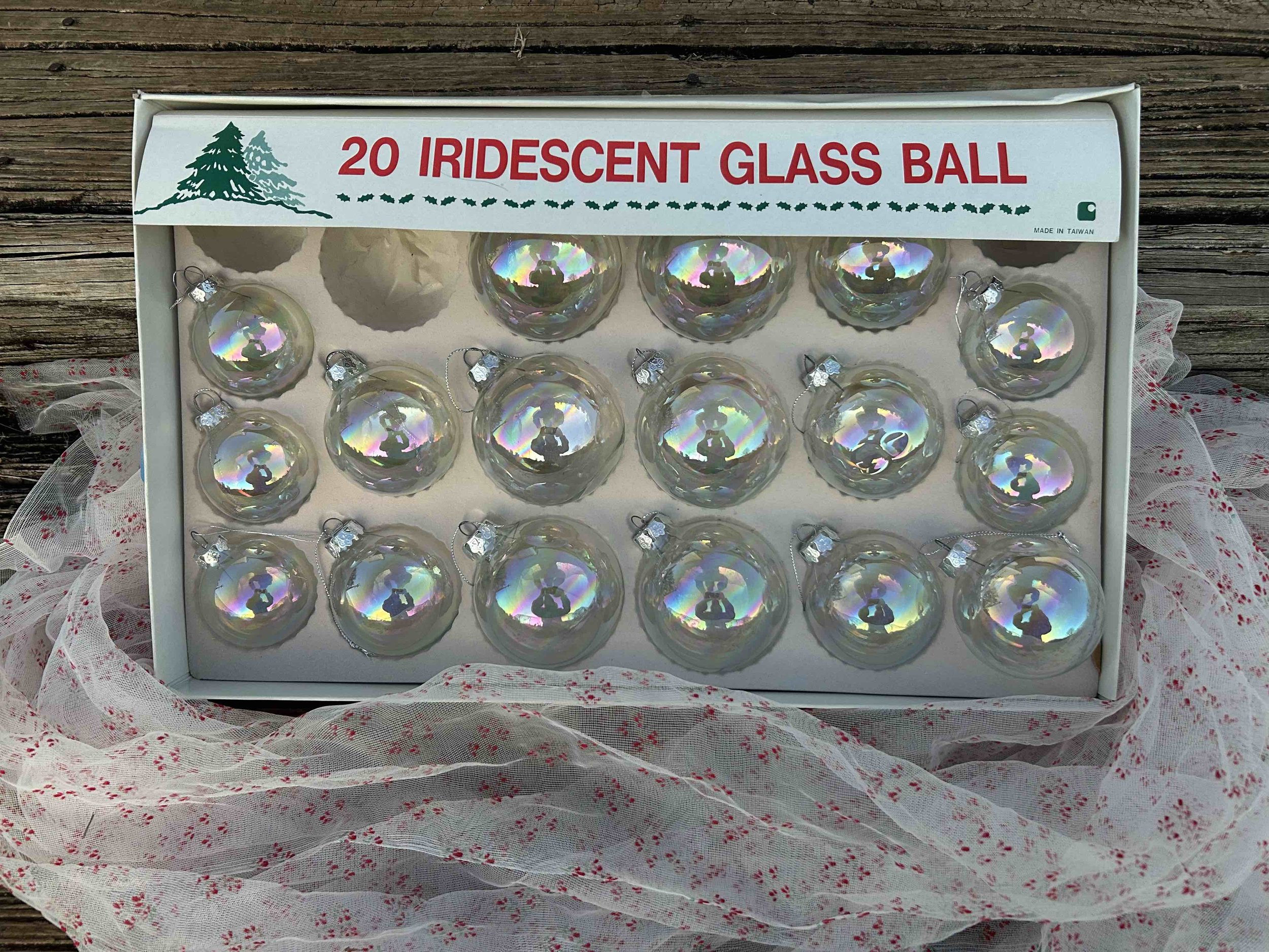 Kurt Adler Iridescent Glass Ornaments (17/20)