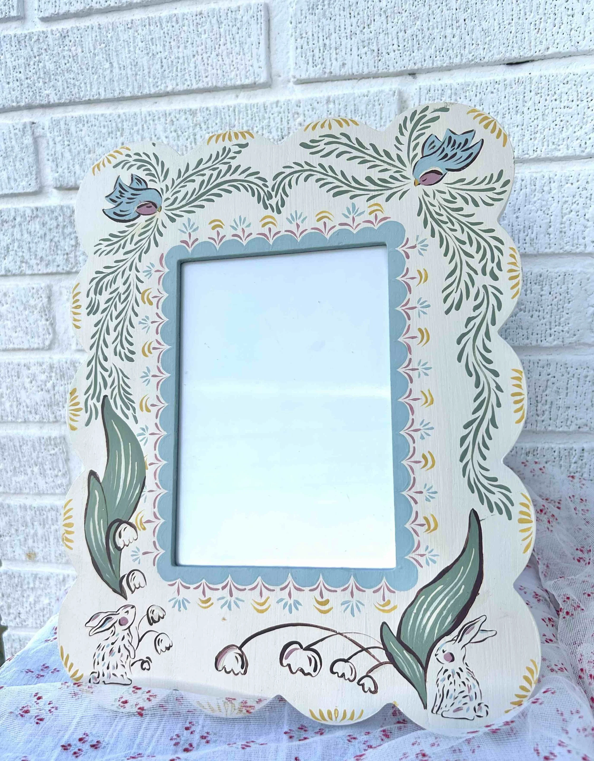 Bunny & Swallow Picture Frame (5x7)