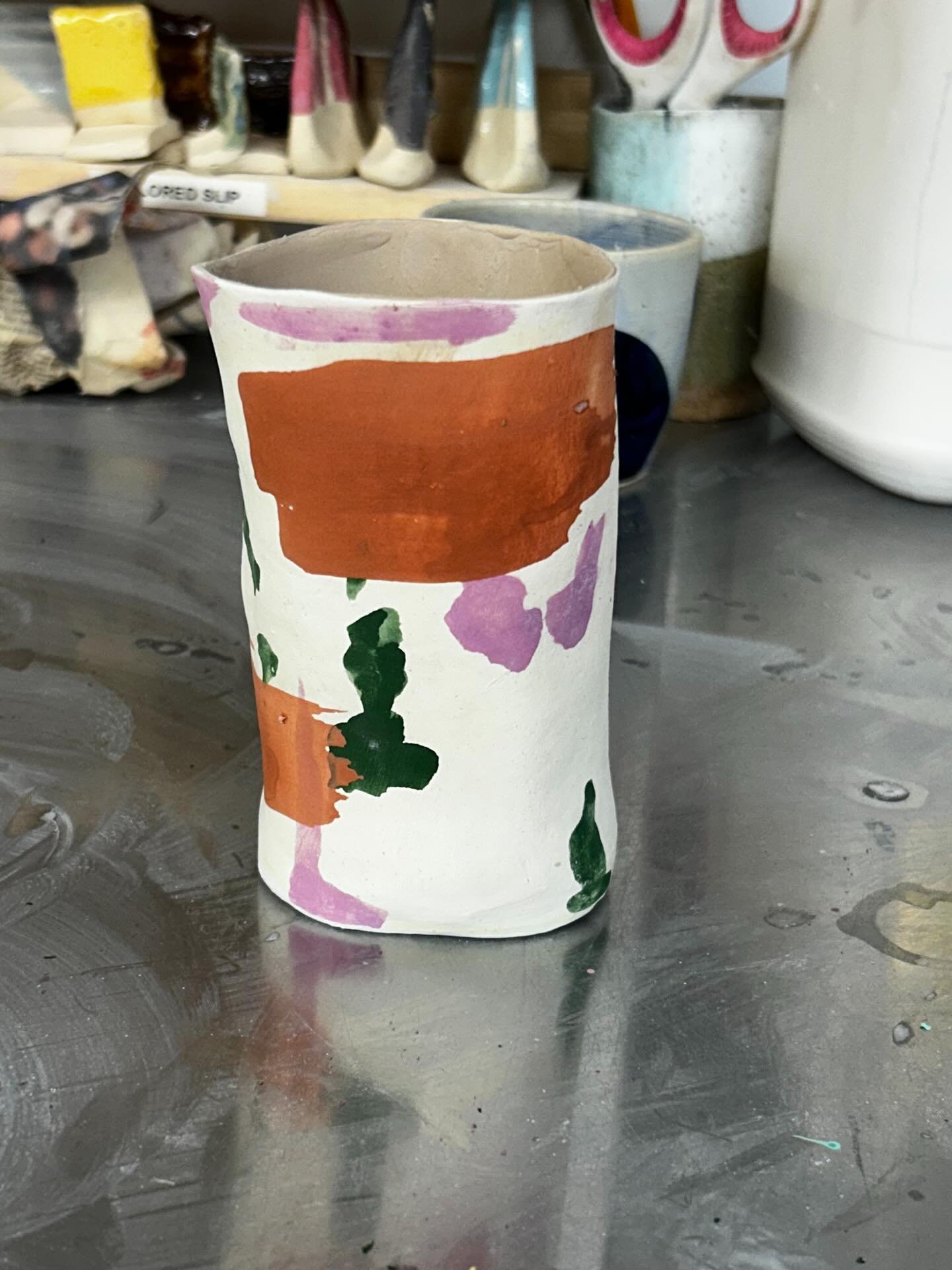I&rsquo;m going to need to improve my setup for taking photos of my ceramics but anyway here are a few lil guys I made recently. Had some actual fun glazing (rare) this time around and tried inlaid slip which was very fun. I&rsquo;m still waiting for