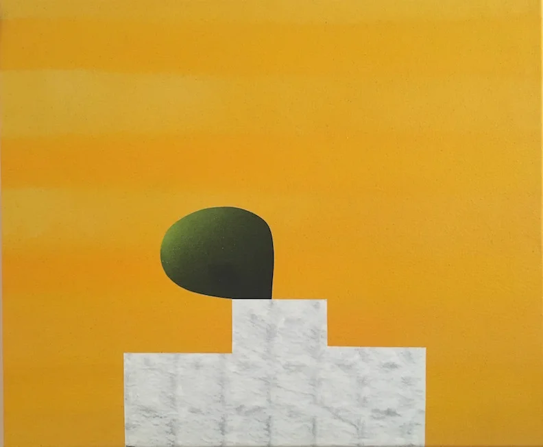 Laurel Farrin, Fart Joke, acrylic on canvas, 20" x 24", 2016