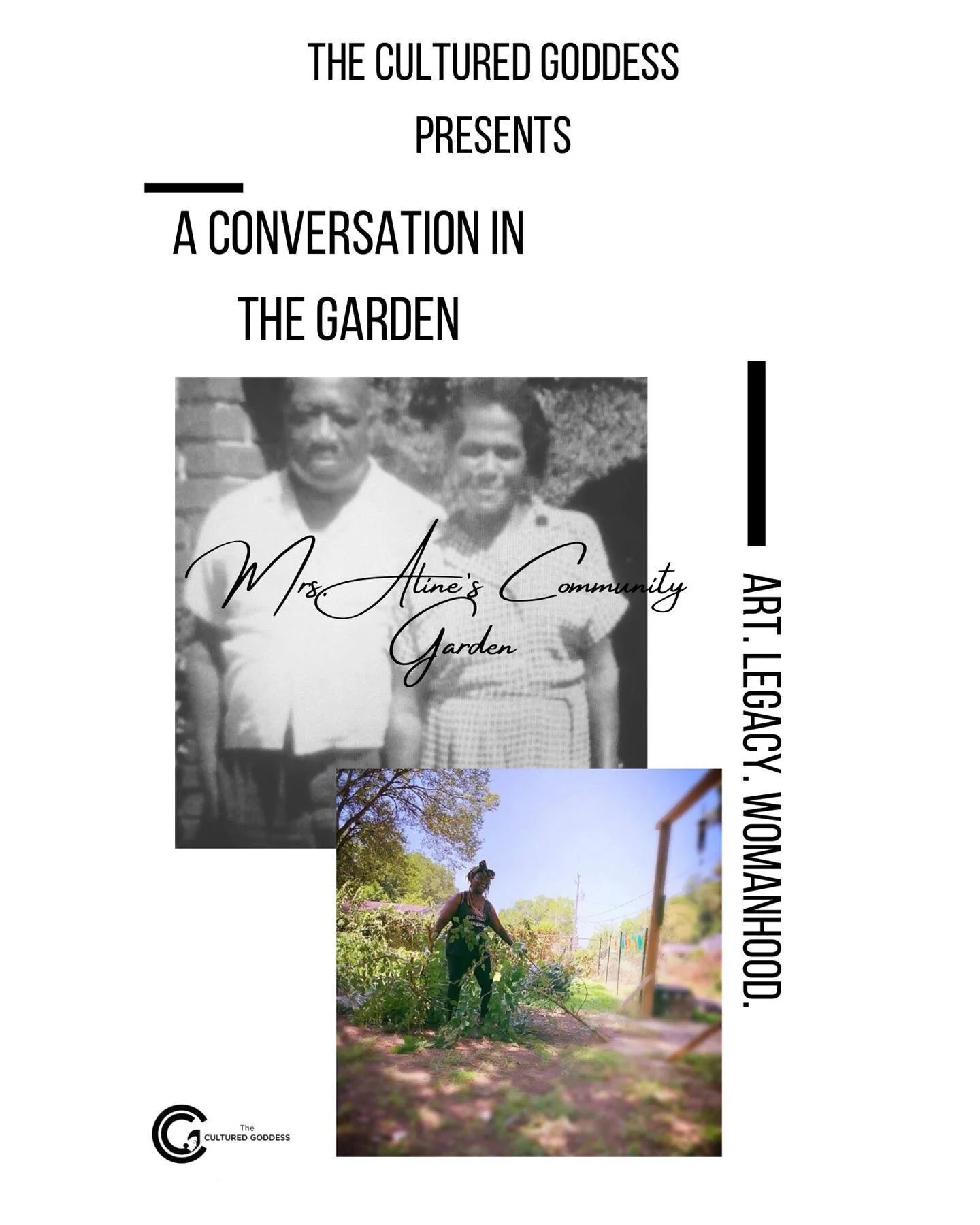 The Cultured Goddess opens the new year with a conversation in the garden featuring @mrs_alines_community_garden. We discuss growth, harvest, legacy, and womanhood. |Link in Bio| #goddess #theculturedgoddess #art #legacy #womanhood #blackgardeners #g