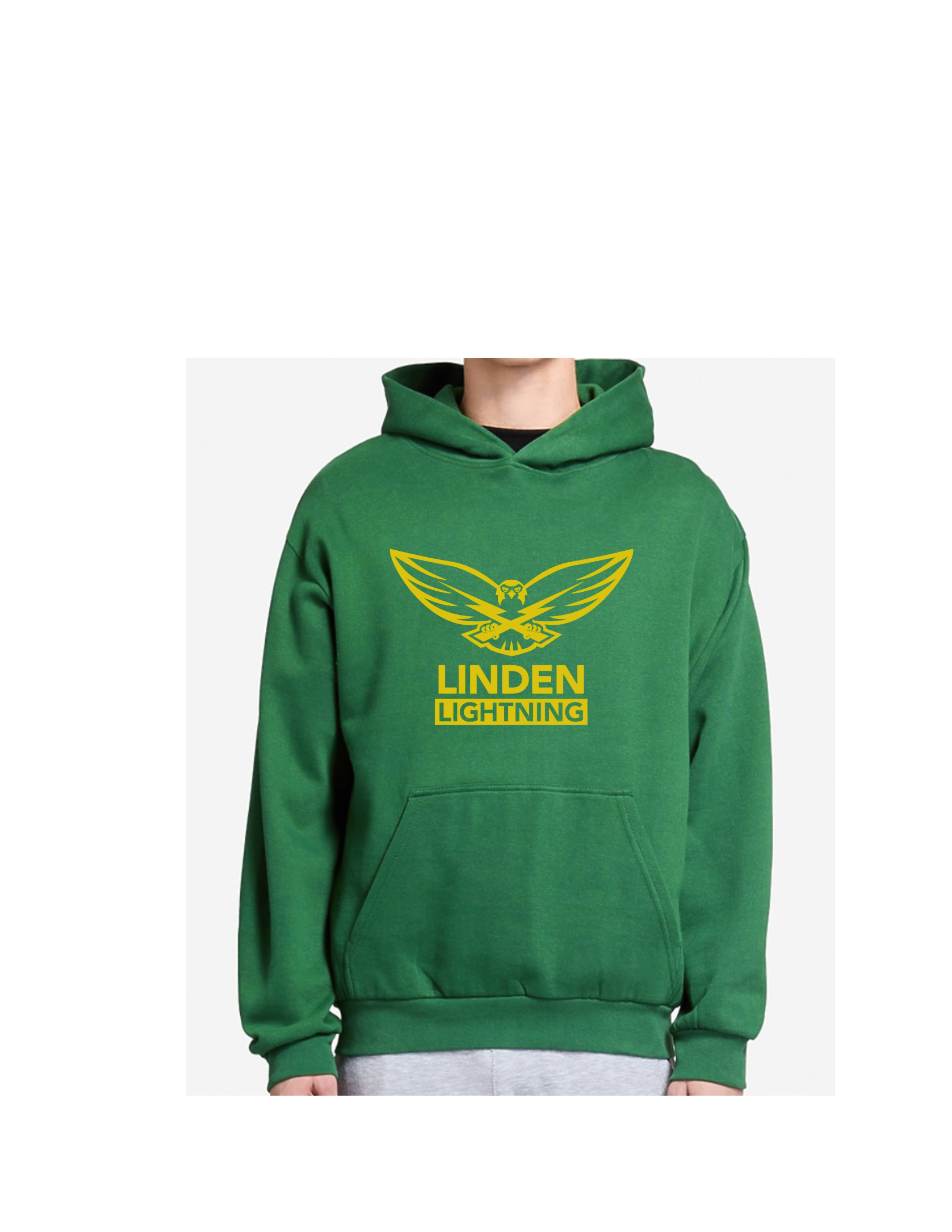 green hoodie with Linden Lightning hawk .png