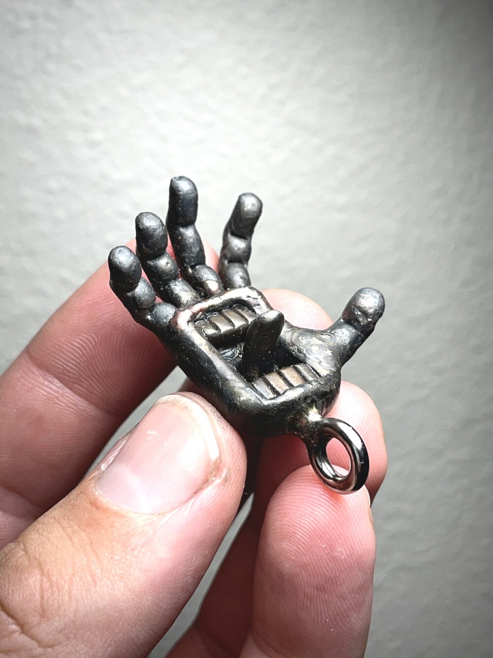 TIG Welded Hand (Pendant/Keychain) — Kyle's Kinetics