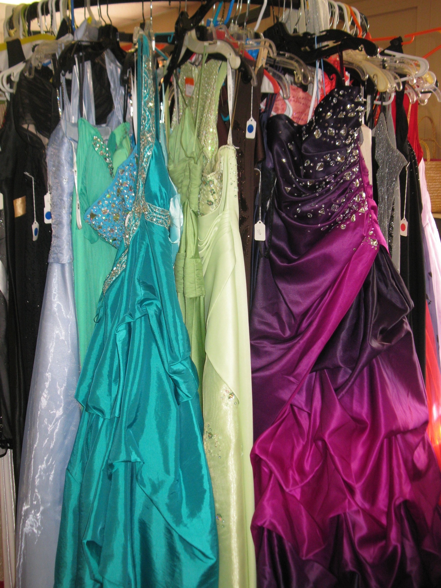 Prom Dresses to choose from.