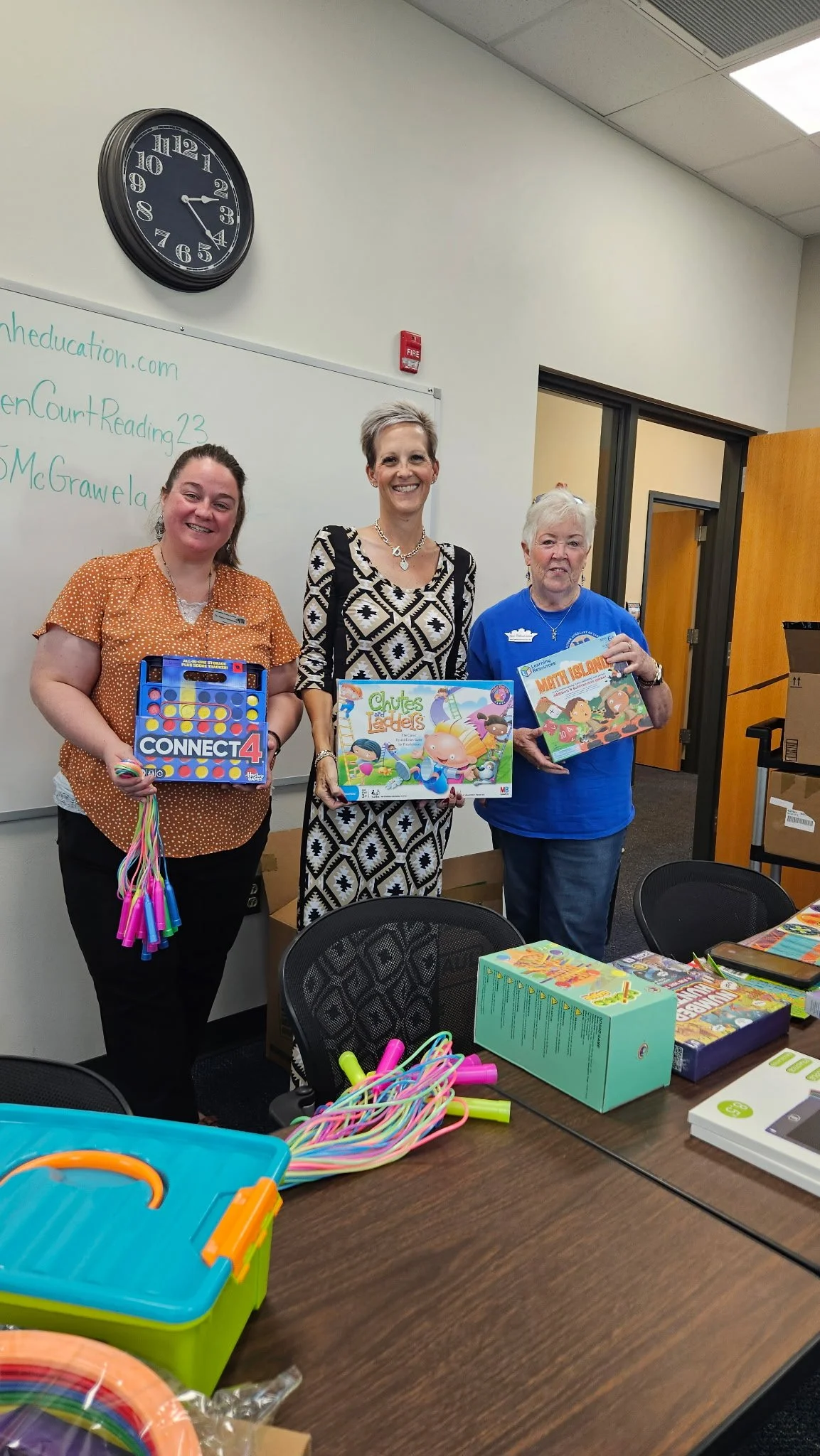 Jenny Hernandez, Hollister Early Childhood Principal, Amy Kilgore, Hollister Elementary Principal, and Susan Thibeault-Linton, JATC Member.jpg
