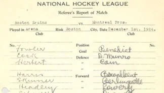 Hockey Comes to Beantown