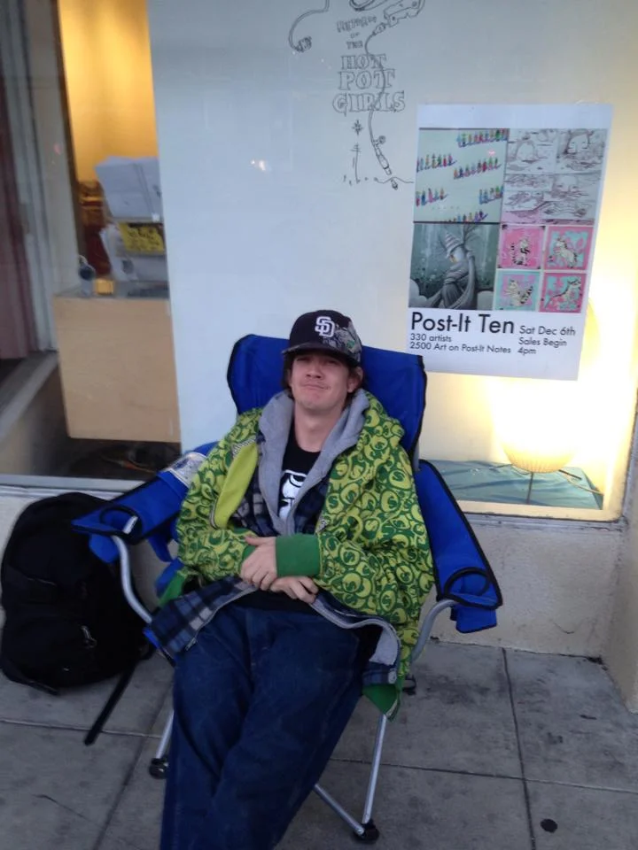 This enthusiastic&nbsp;collector&nbsp;actually waited in line&nbsp;two nights before the opening.&nbsp;&nbsp;