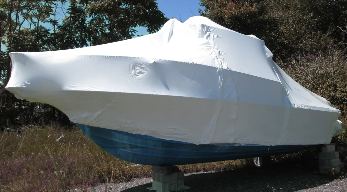 Shrinkwrapping service for outside winter storage