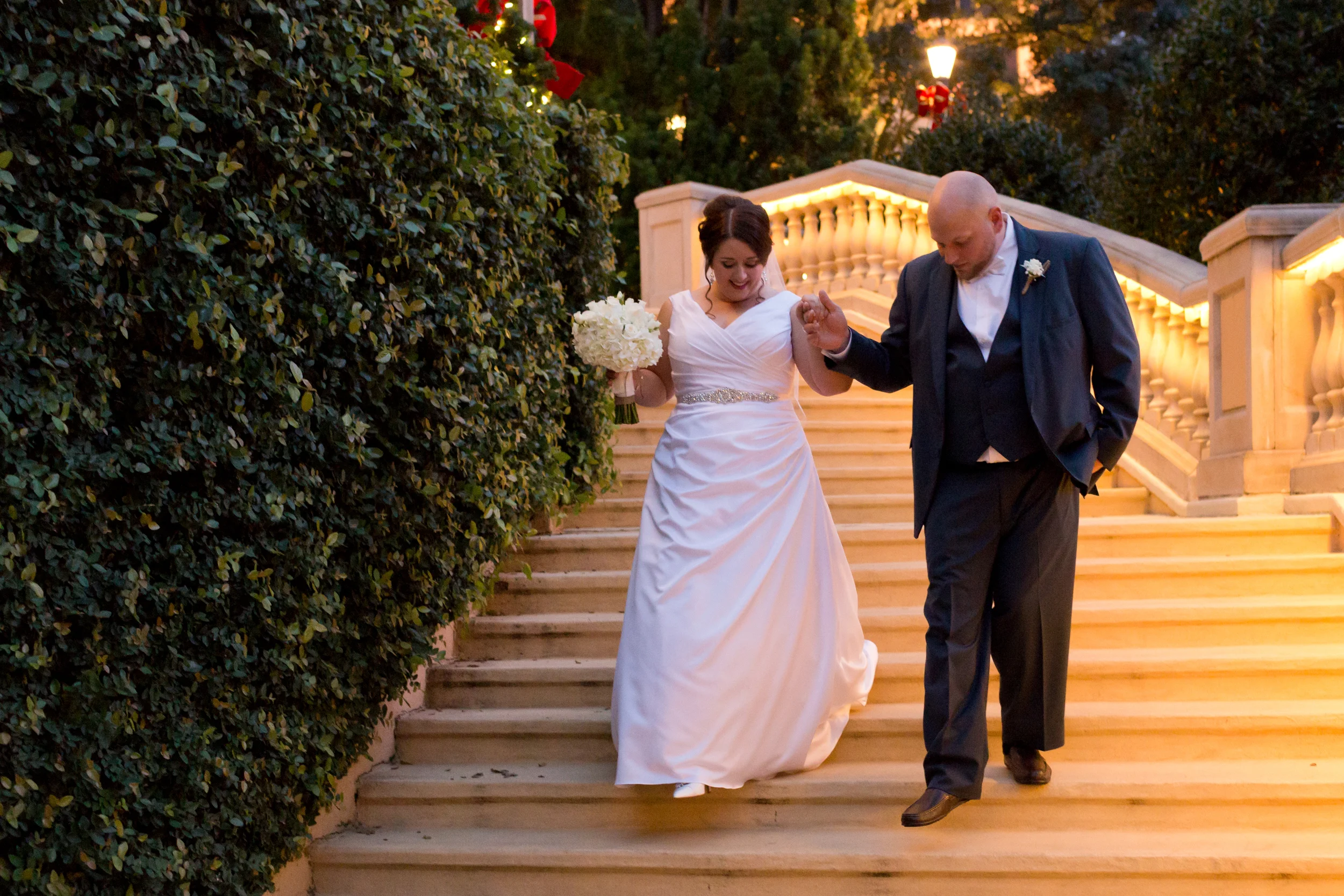 candid bride and groom wedding photo at Beau Rivage in Biloxi