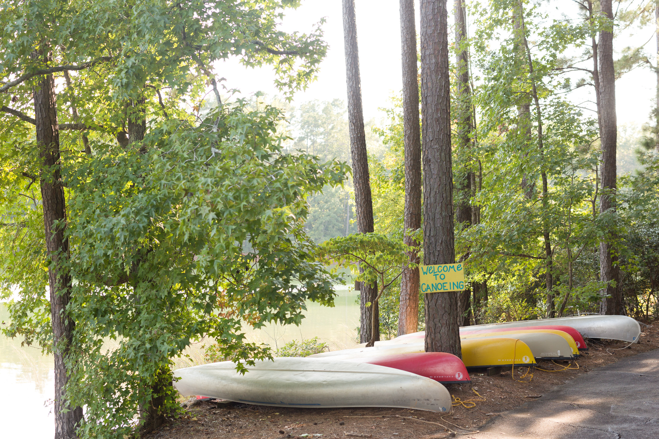 canoeing at Clemson Outdoor Lab