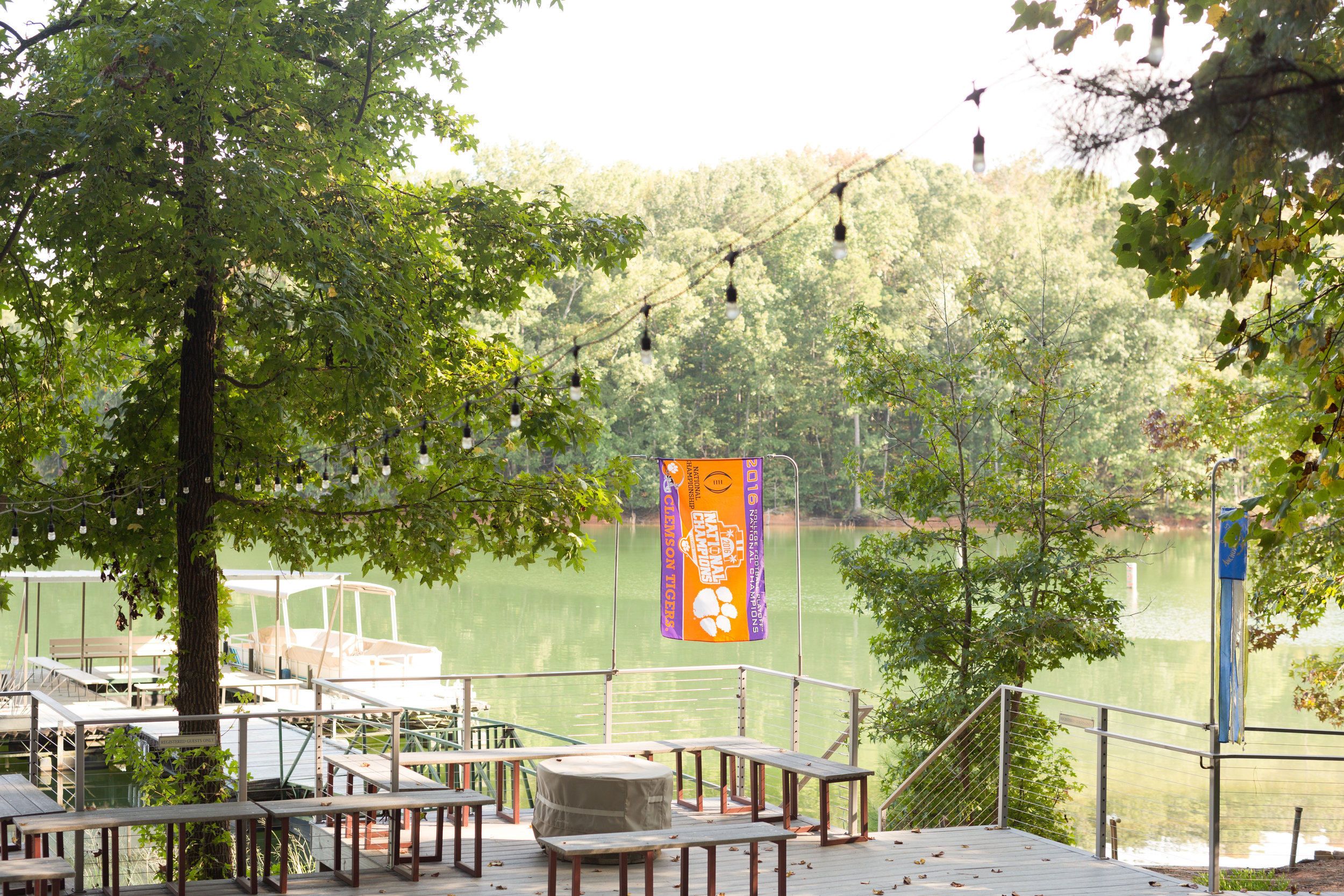 Clemson Outdoor Lab camp wedding