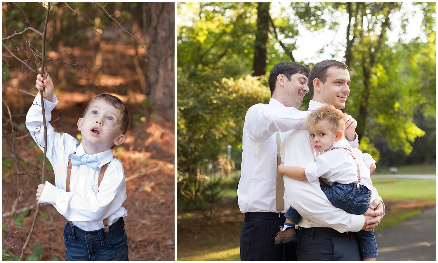 groomsmen and ring bearers before wedding