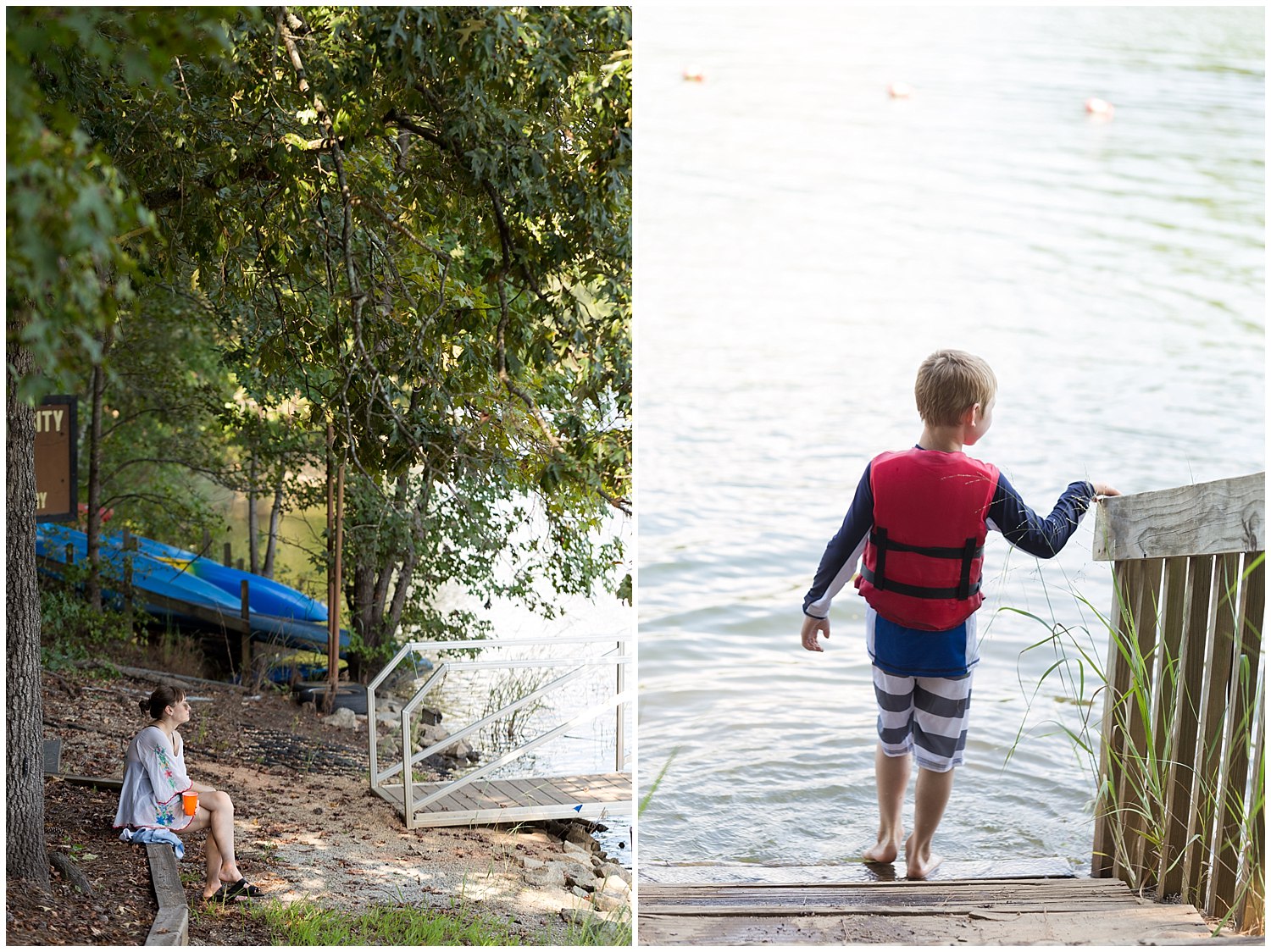 relaxing day at the lake at Clemson Outdoor Lab