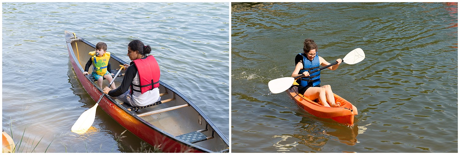 camp wedding with lake activities for guests