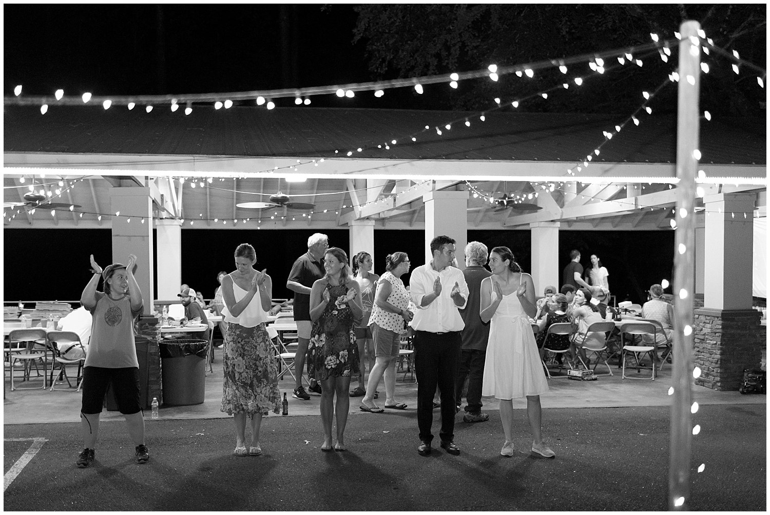 dance party at camp pavilion