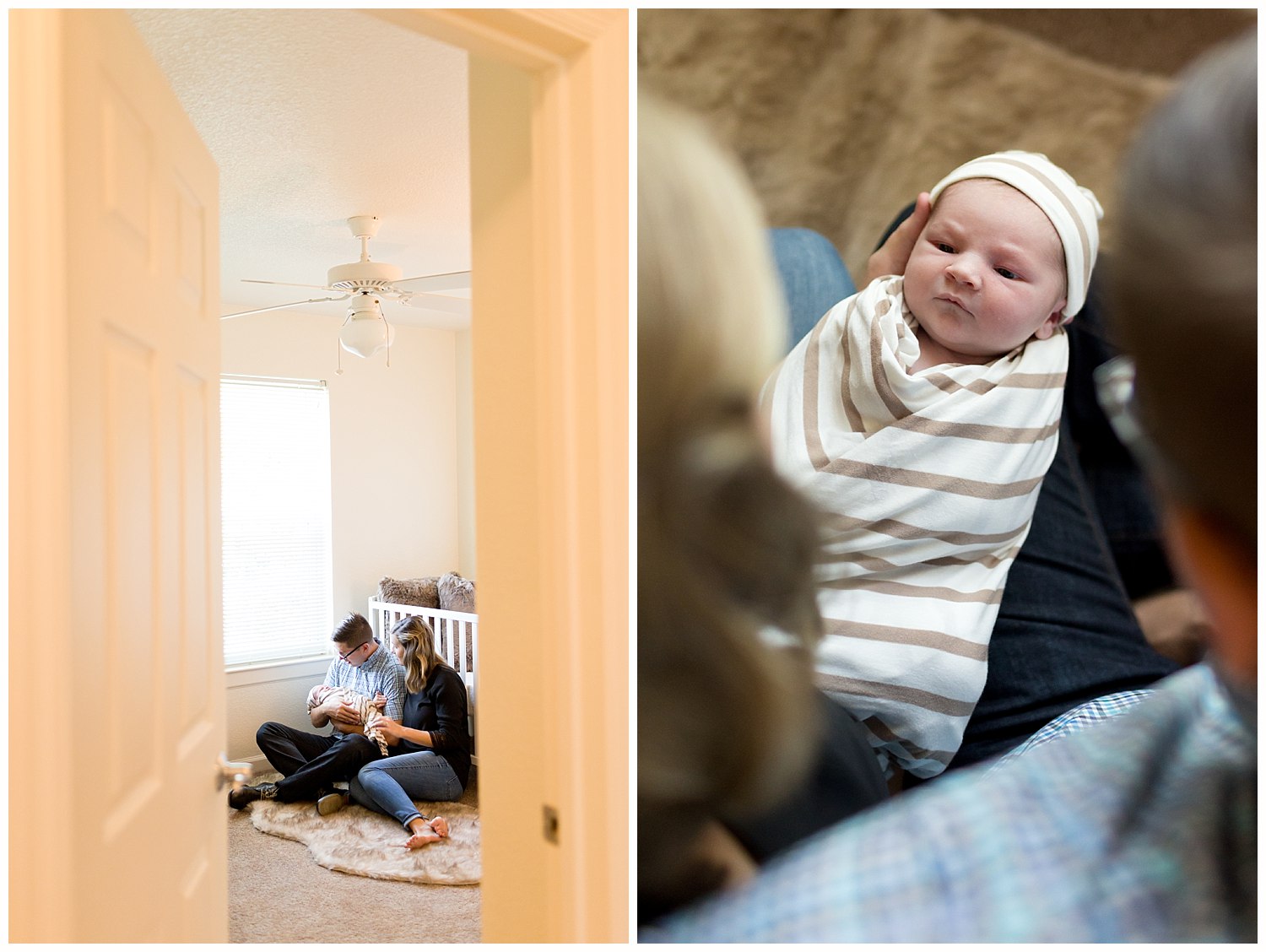 baby photos in nursery in Biloxi, Mississippi