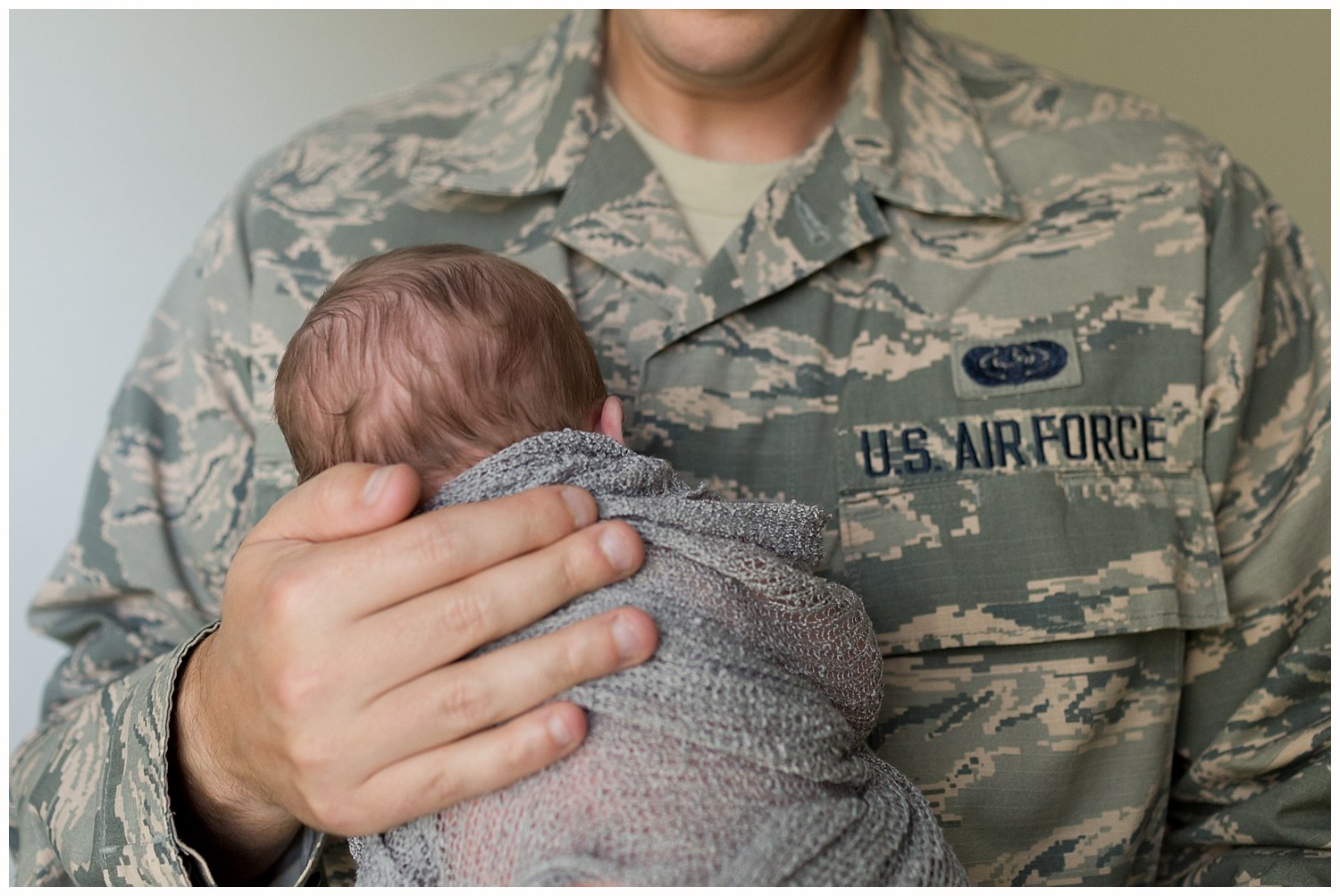 Air Force baby photo in Biloxi, MS