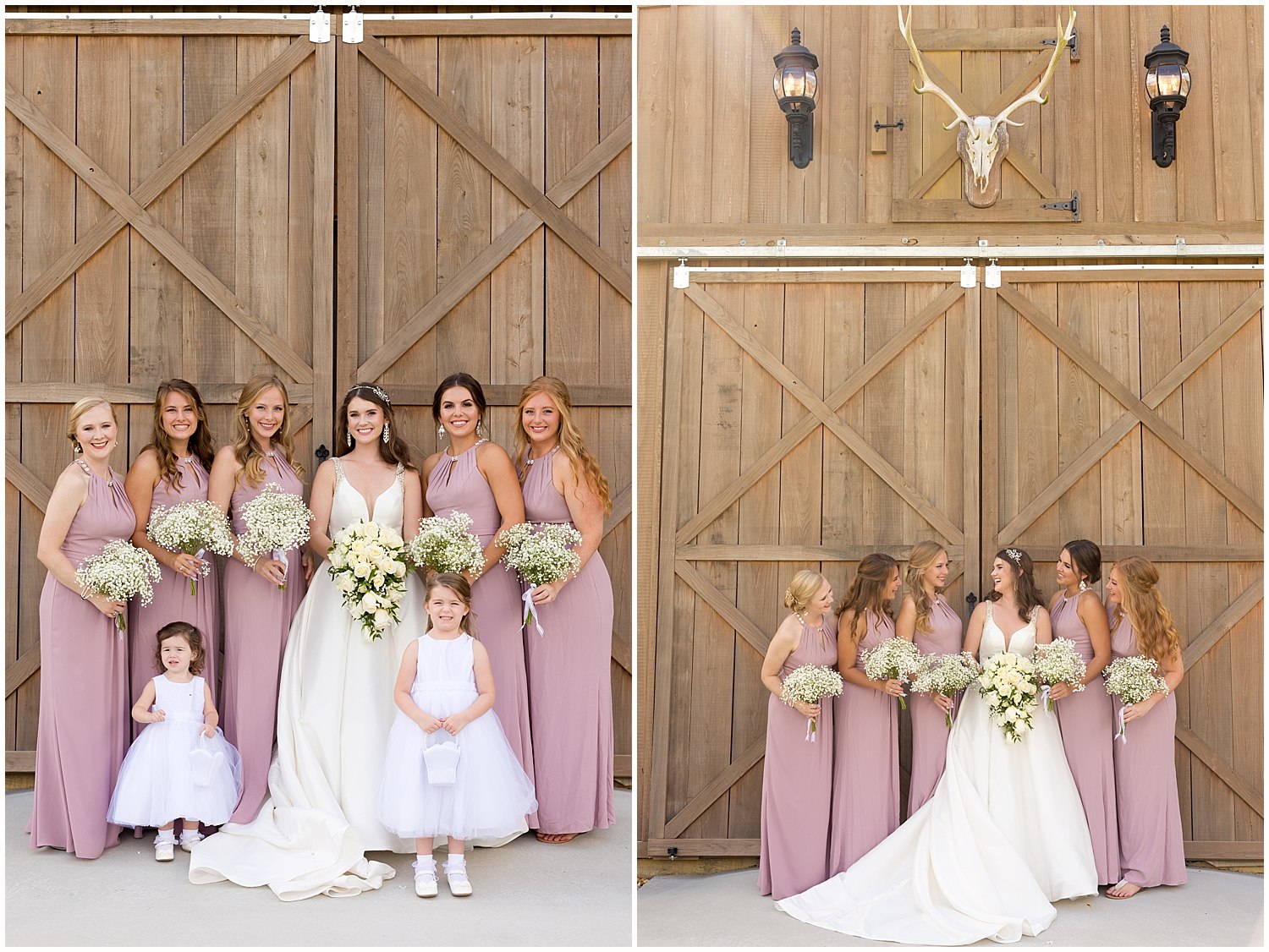barn wedding venue in Southern Mississippi - bridesmaid photo at The Barn at Love Farms