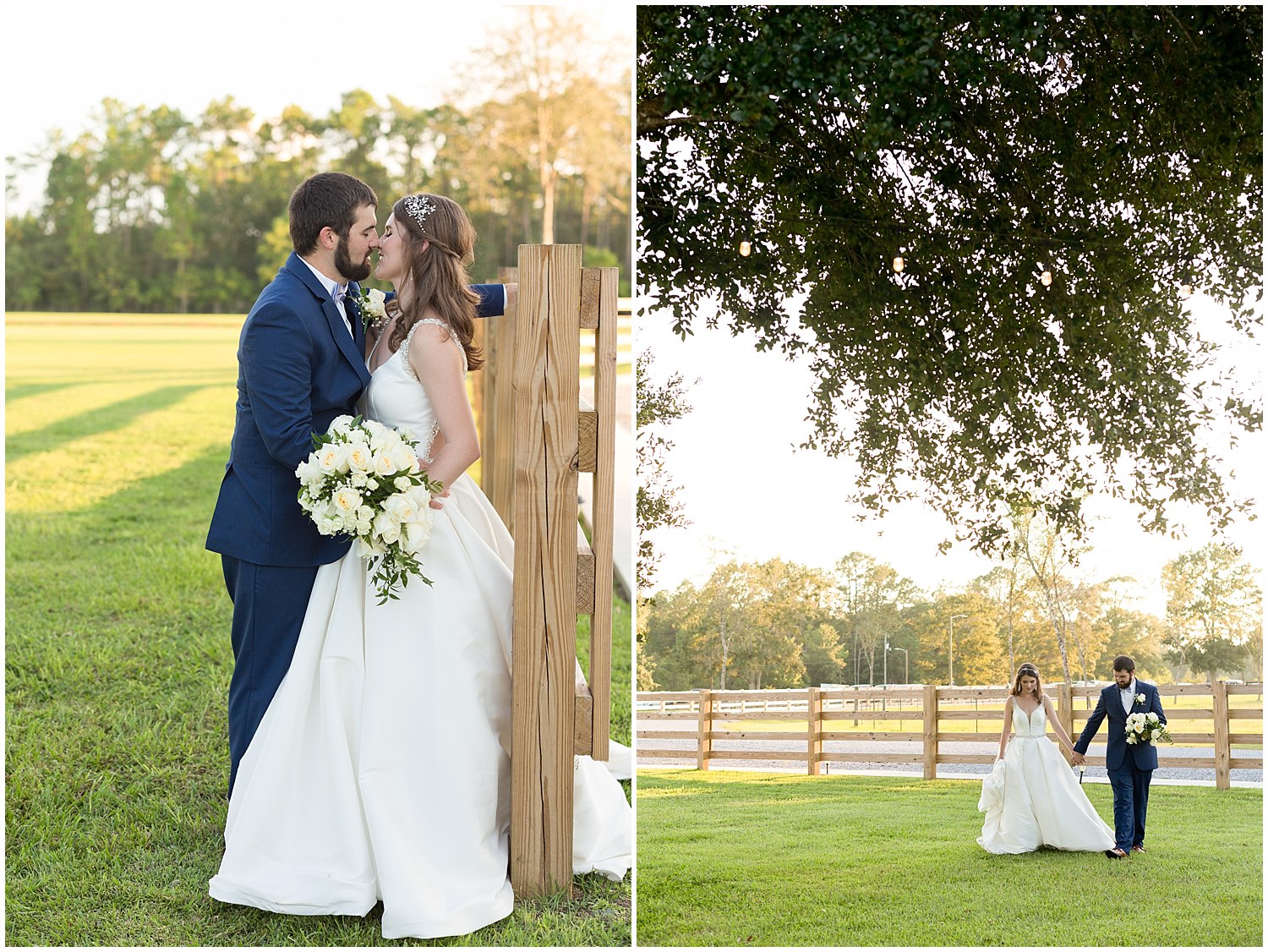 outdoor wedding photos in Kiln, MS