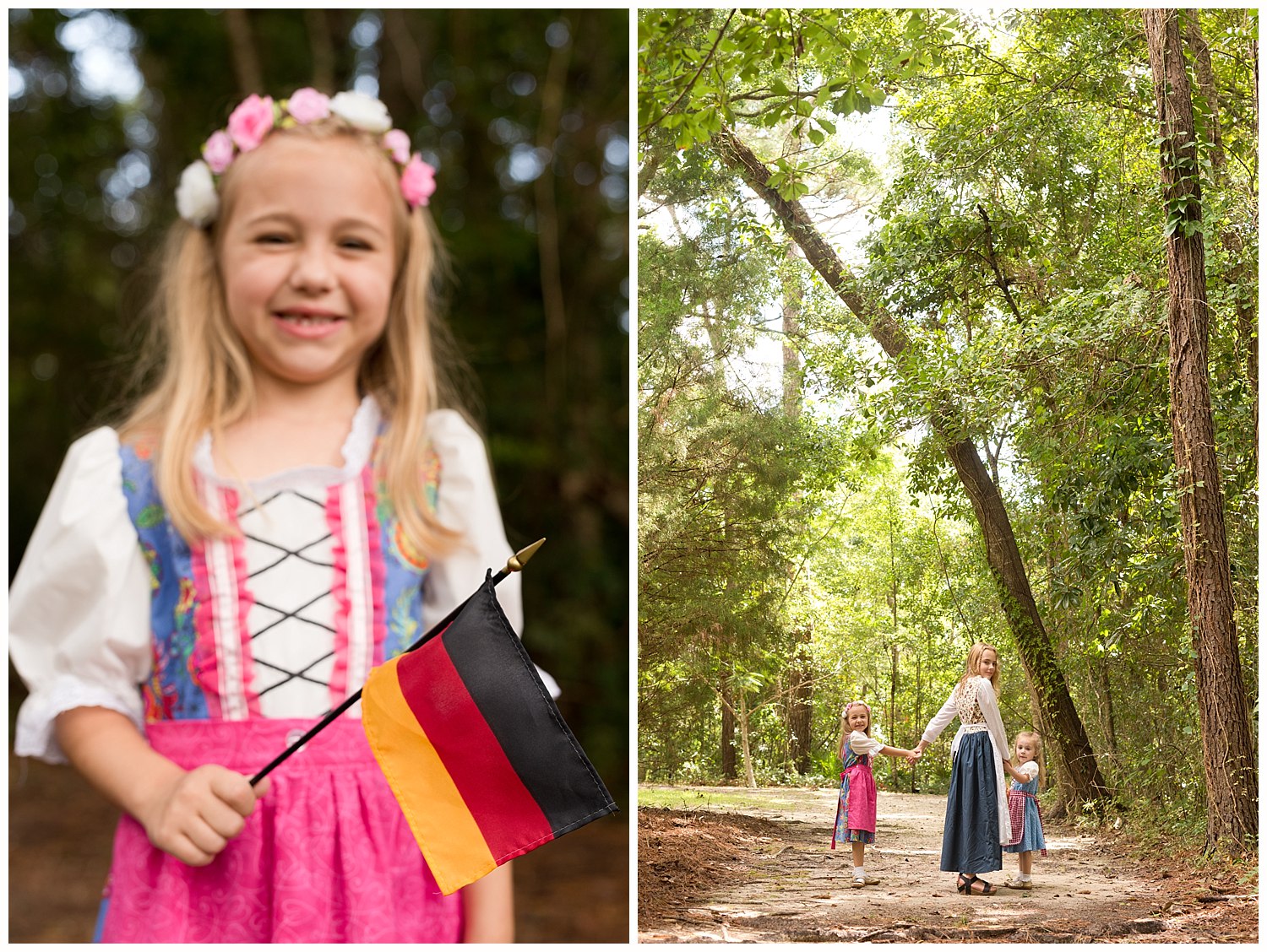 Ocean Springs family photographer - German theme family pictures