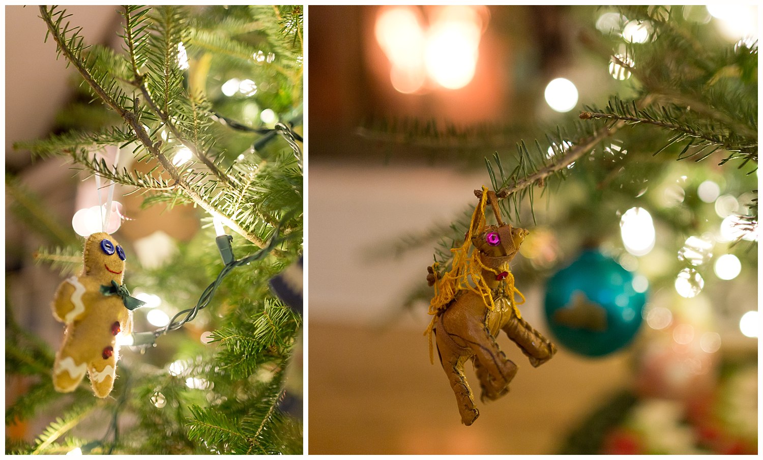 gingerbread man Christmas ornament, camel Christmas ornament from Morocco