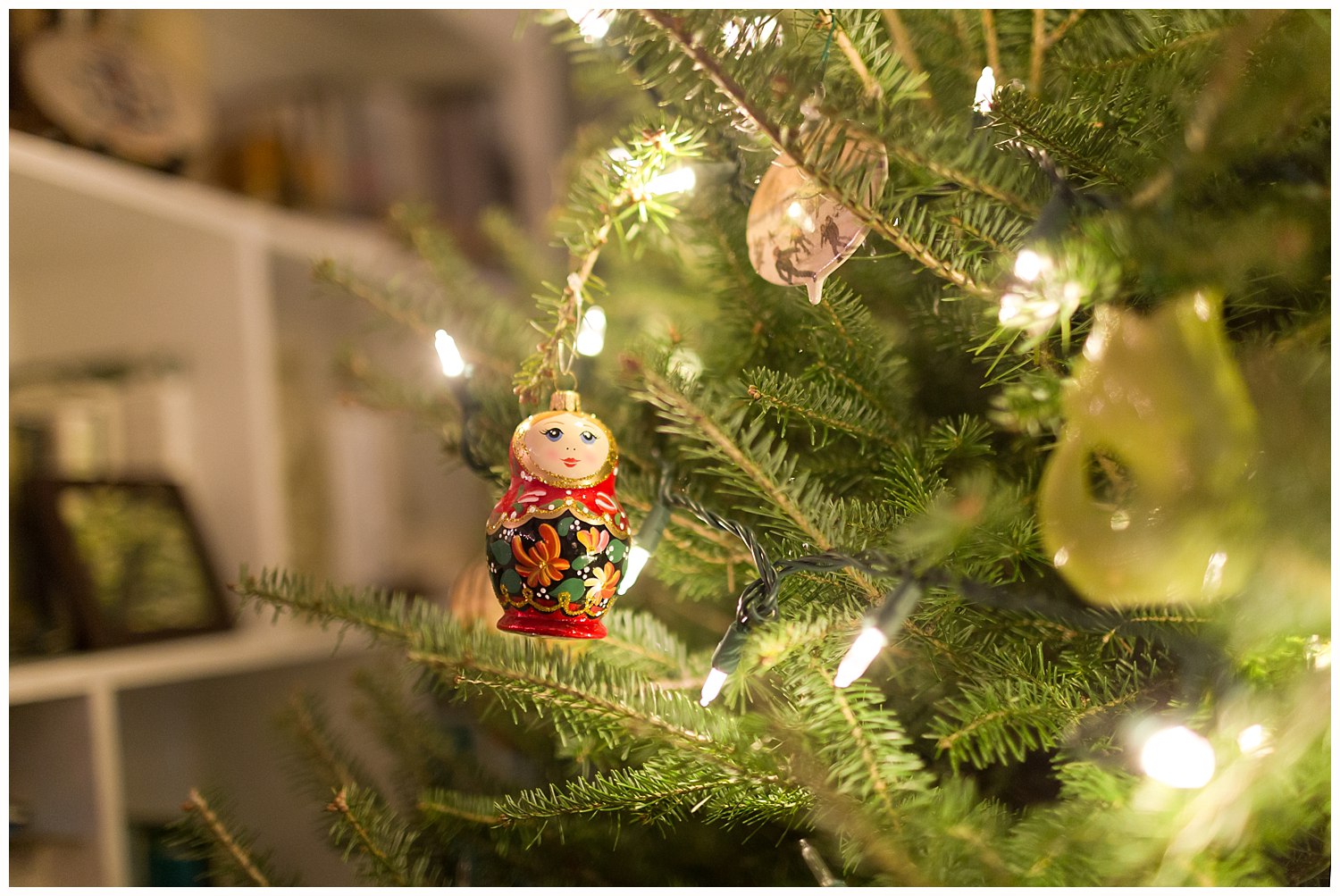 Russian doll Christmas ornament
