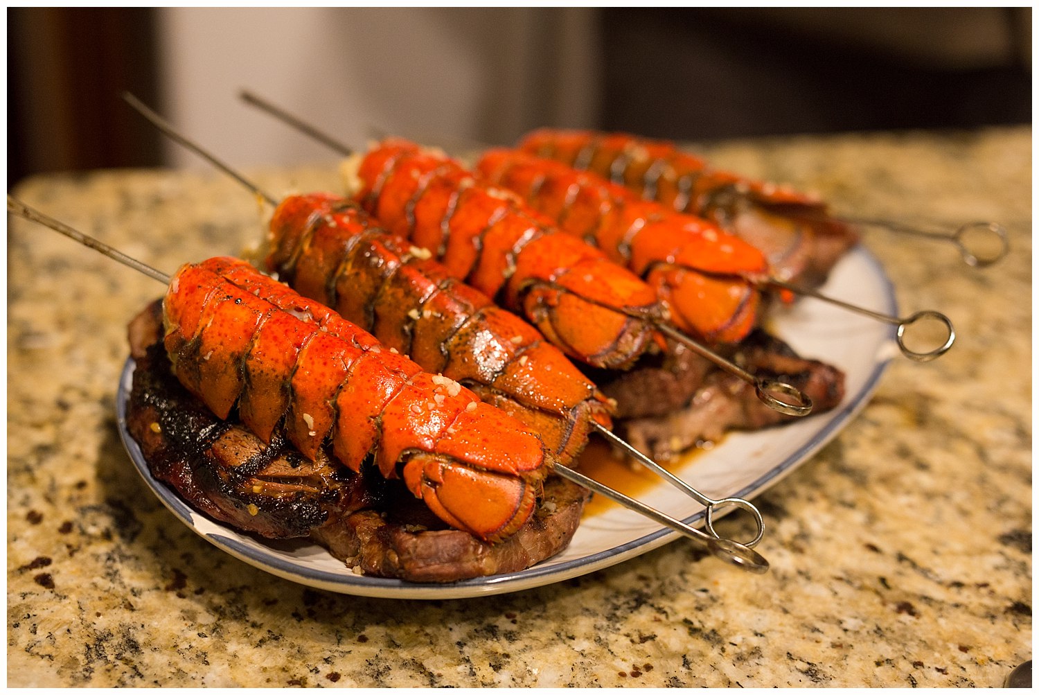 homemade lobster tails for New Year's Eve 