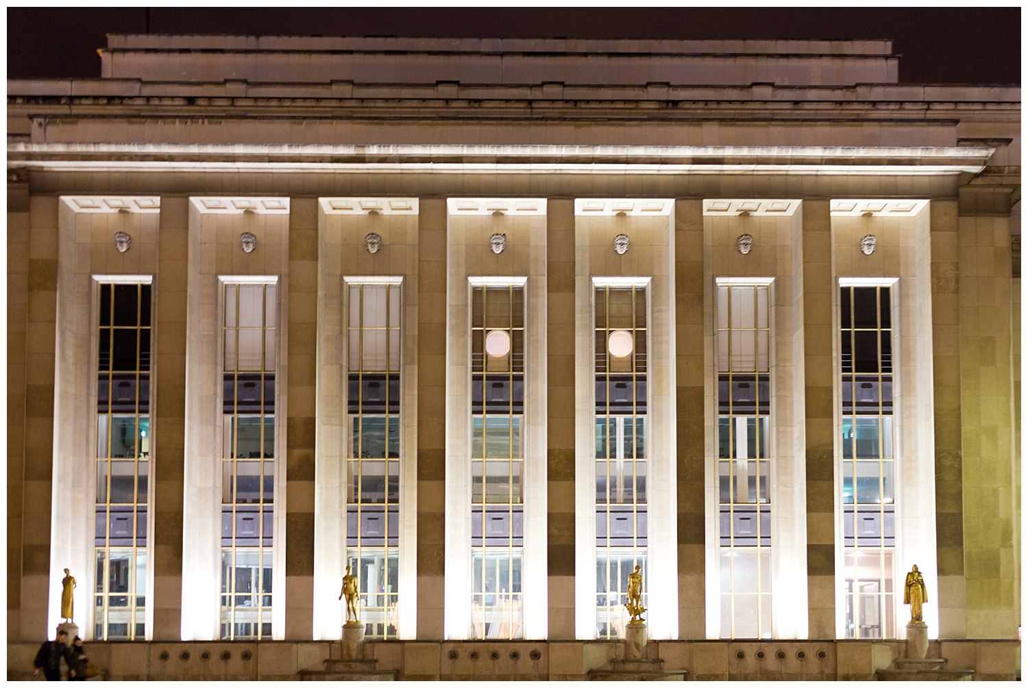 Musée de l'Homme at night - Paris, France