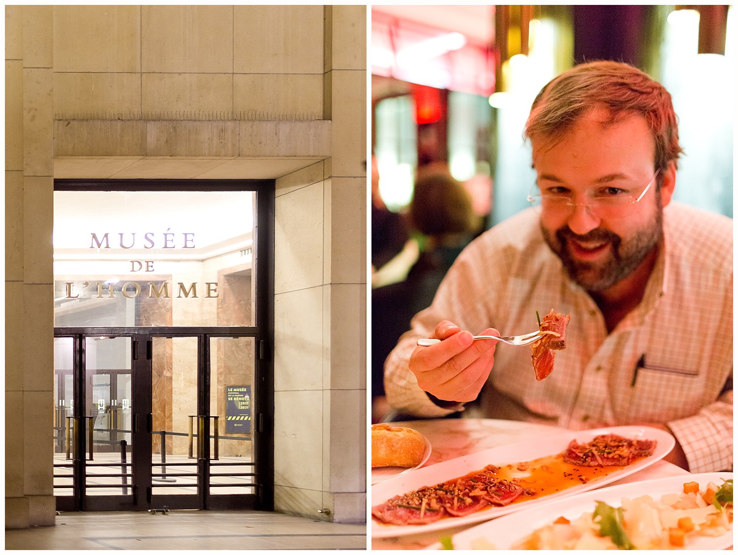 dinner at Café de l'Homme