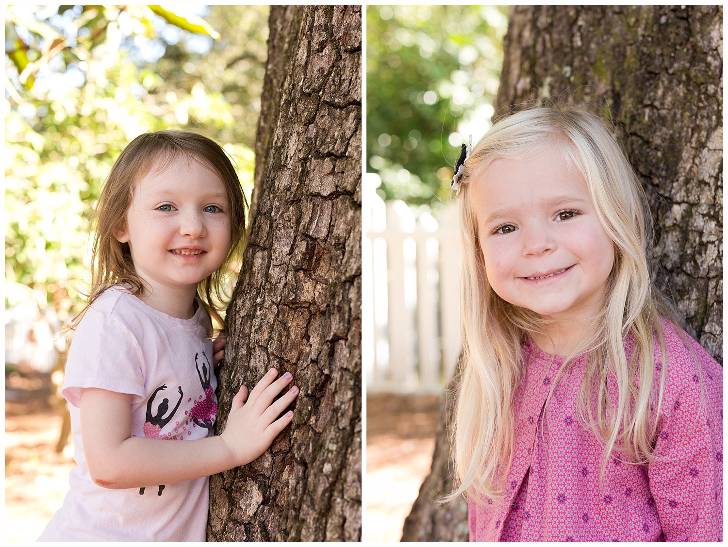 school pictures with tree on playground