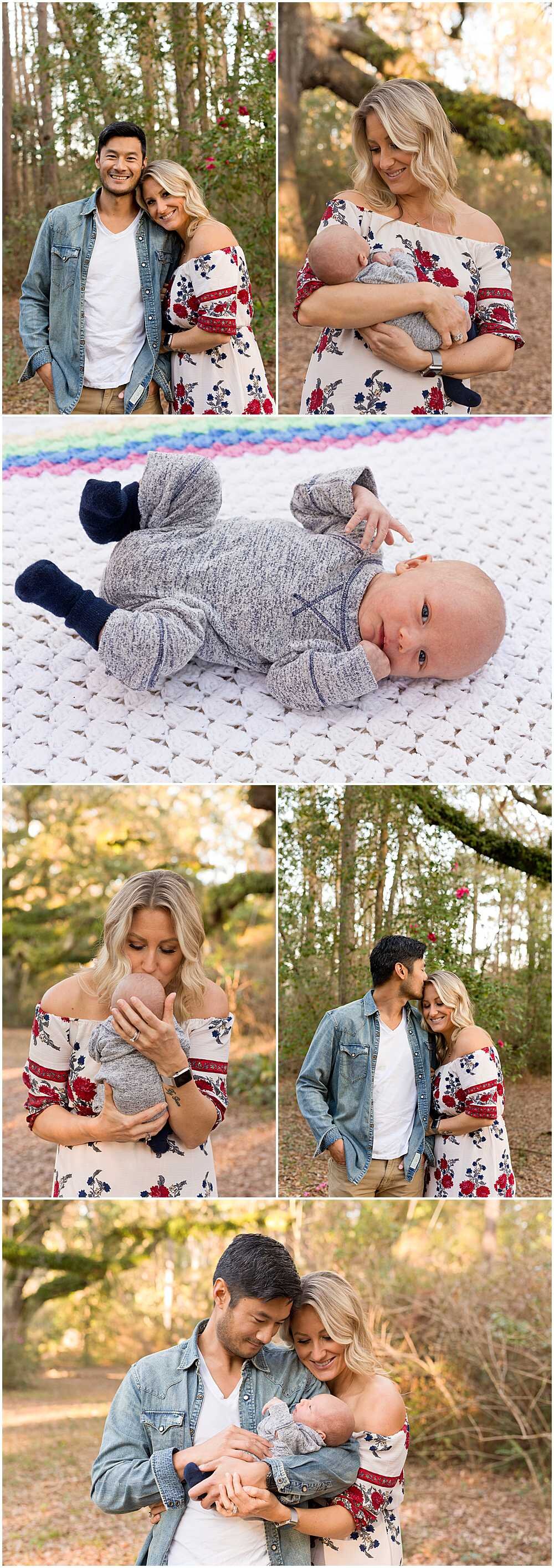 outdoor lifestyle newborn photos in Ocean Springs, Mississippi